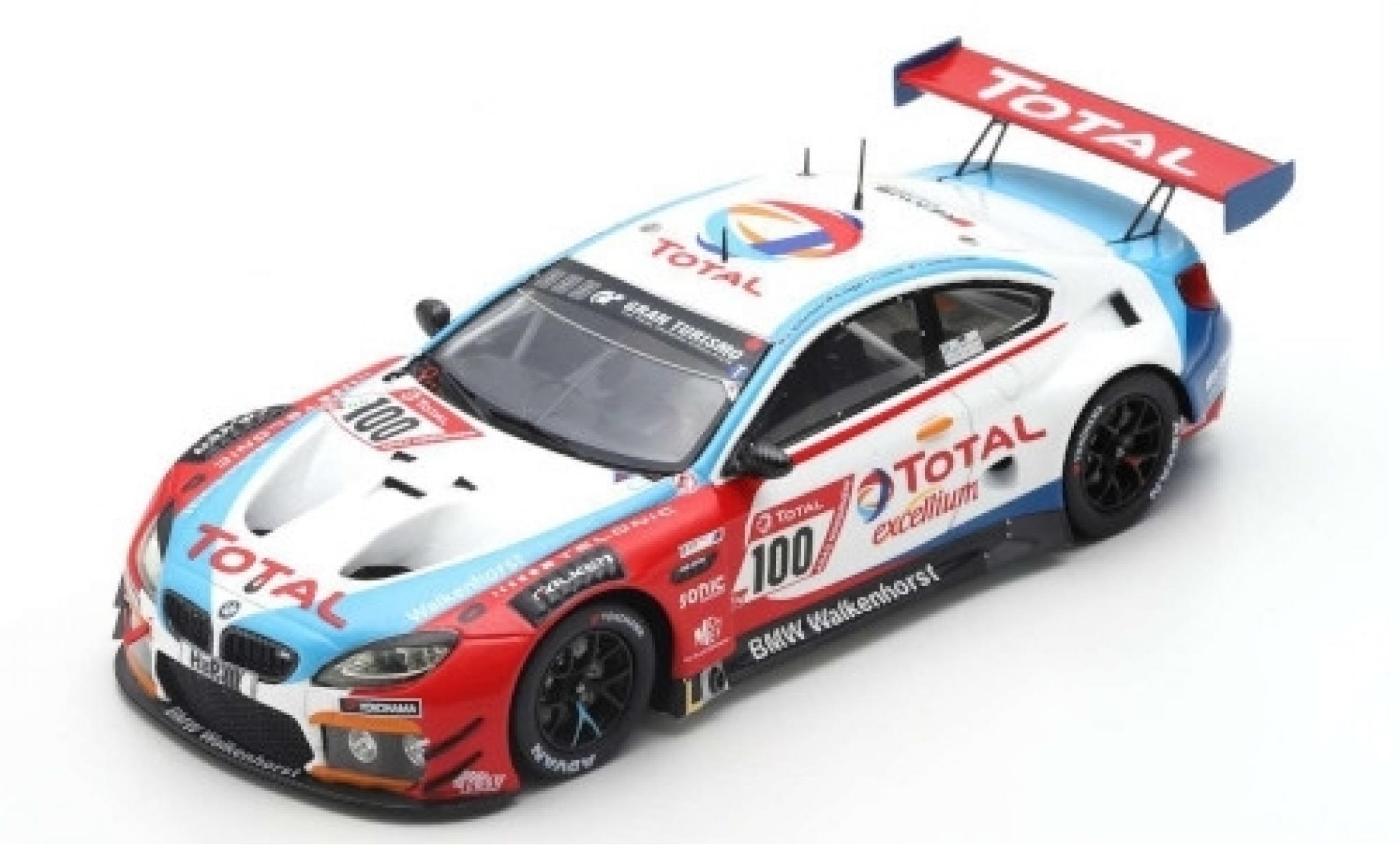 Bmw M6 1/43 Spark GT3 No.100 Walkenhorst Motorsport Total 24h N&uuml;rburgring 2019 H.Walkenhorst/A.Ziegler/J.Schmidt-Staade/J.Tresson diecast model cars