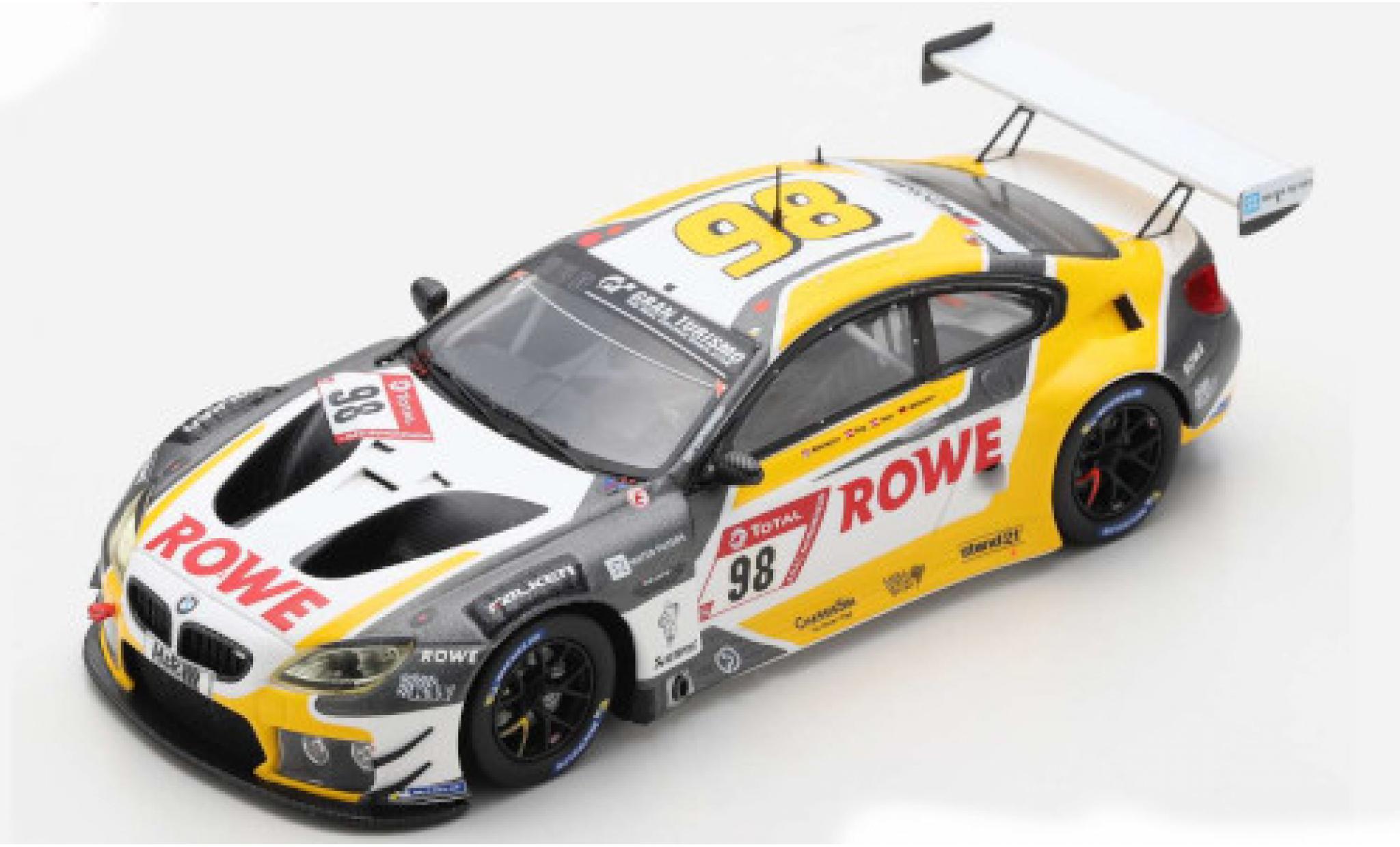 Bmw M6 1/43 Spark GT3 No.98 Rowe Racing ROWE 24h N&uuml;rburgring 2020 M.Wittmann/T.Blomqvist/P.Eng diecast model cars