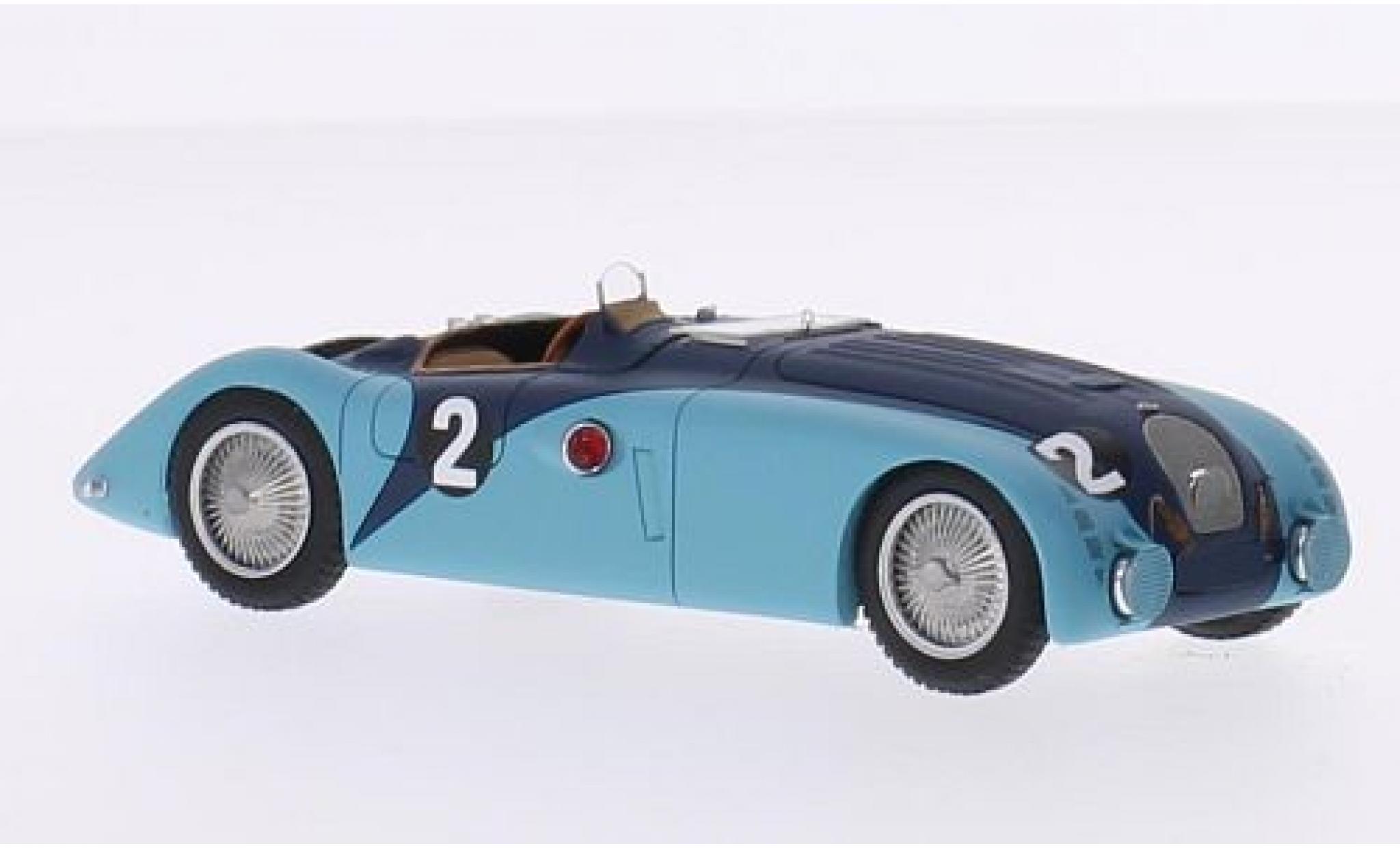 Bugatti 57 1/43 Spark Type G RHD No.2 24h Le Mans 1937 J-P.Wimille/R.Benoist diecast model cars