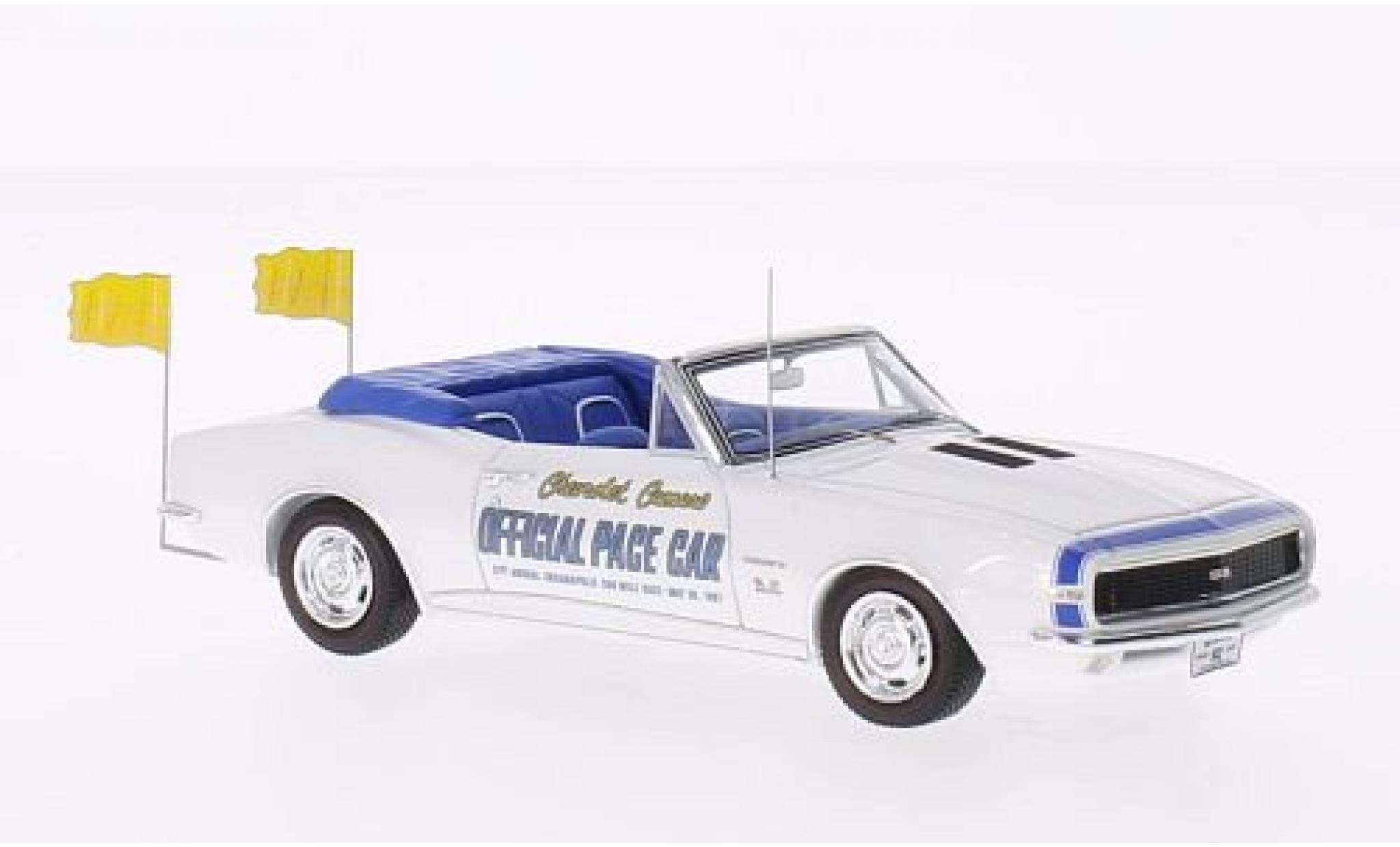 Chevrolet Camaro 1/43 Spark Convertible Pace Car Indianapolis 500 white 1967 diecast model cars