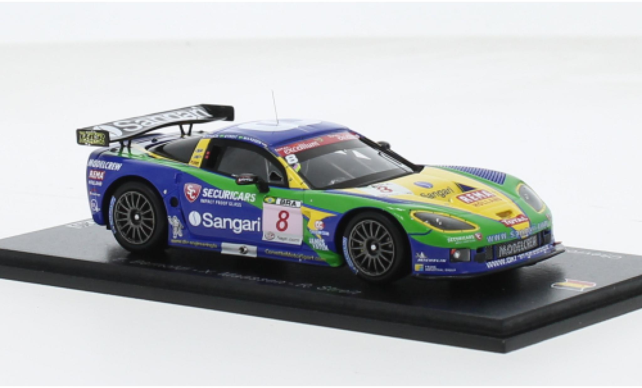 Chevrolet Corvette 1/43 Spark C6.R No.8 Sangari Team Brazil 24h Spa 2009 1:43 diecast model cars