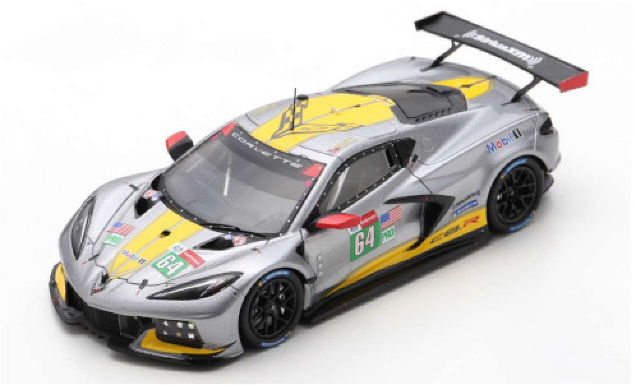 Chevrolet Corvette 1/43 Spark C8.R No.64 Racing 24h Le Mans 2021 T.Milner/N.Tandy/A.Sims diecast model cars