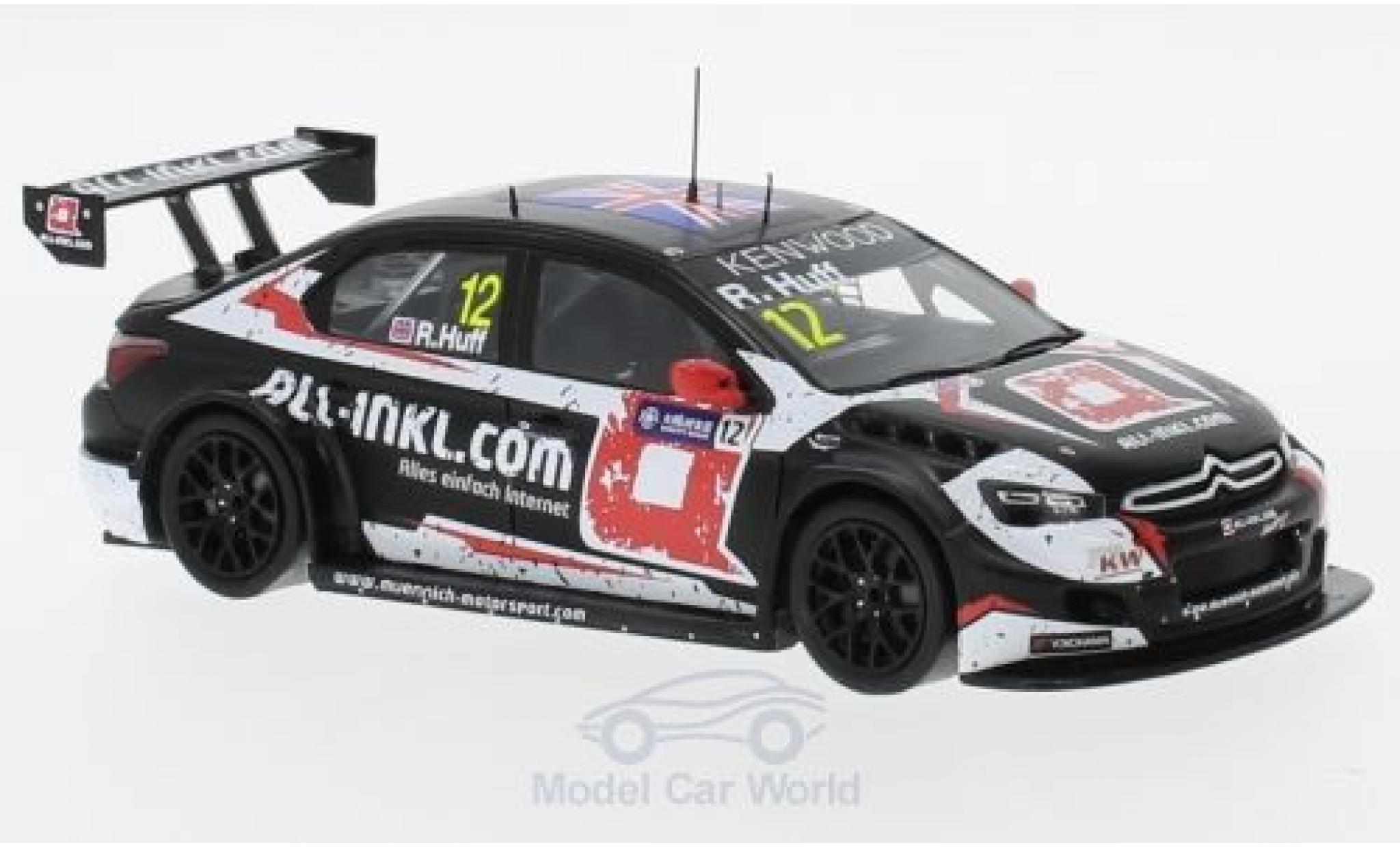Citroen C Elysee 1/43 Spark -Elysee No.12 Team All-Inkl.com M&uuml;nnich Motorsport WT Macau Guia Race 2017 R.Huff diecast model cars