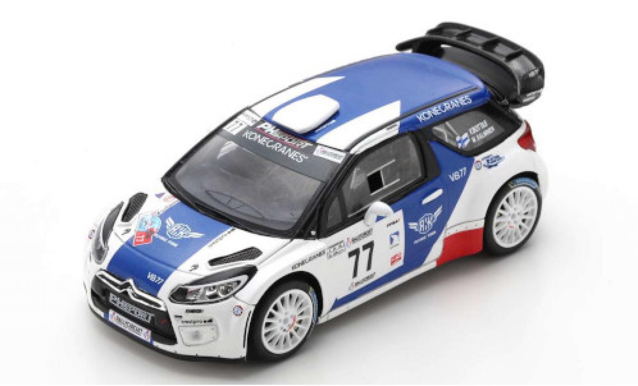 DS Automobiles DS3 1/43 Spark Citroen WRC No.77 PH Sport Rally Circuit Cote d Azur 2019 V.Bottas/M.Salminen diecast model cars