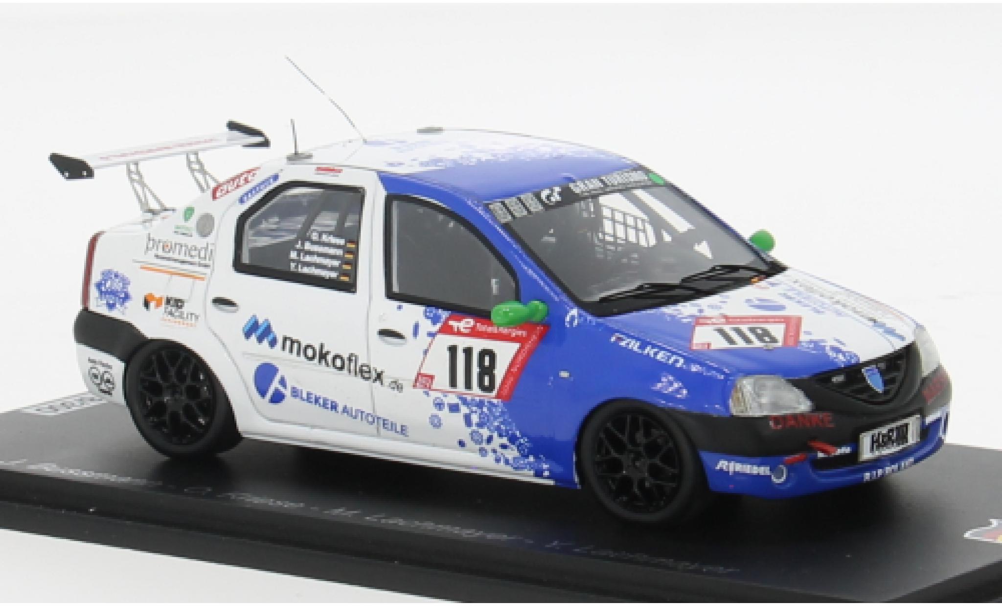 Dacia Logan 1/43 Spark No.118 Team SwiftWing.de 24h N&uuml;rburgring 2022 1:43 diecast model cars