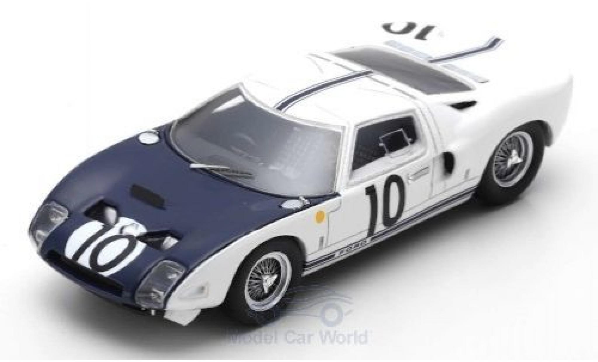 Ford GT 1/43 Spark RHD No.10 24h Le Mans 1964 P.Hill/B.McLaren diecast model cars