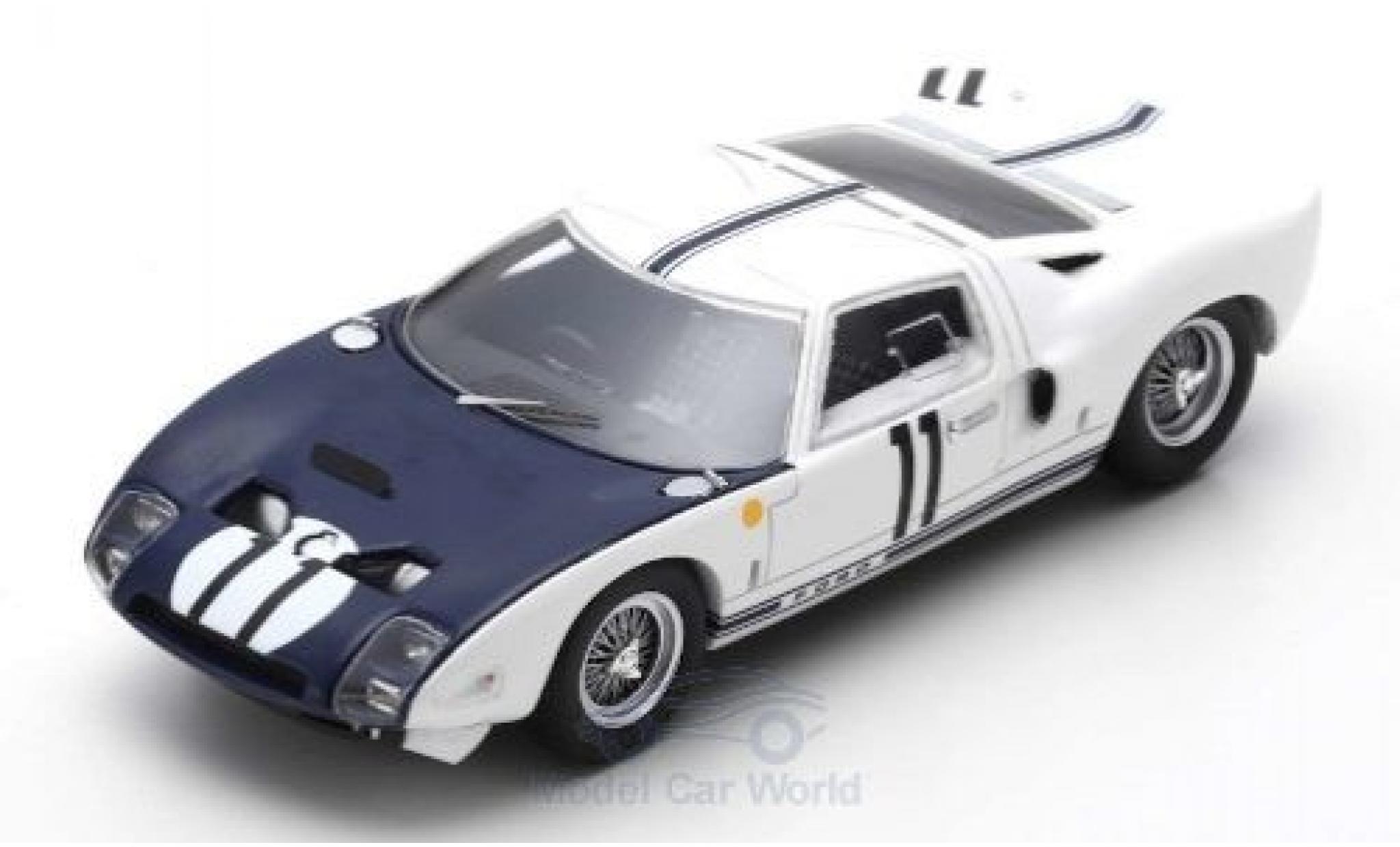 Ford GT 1/43 Spark RHD No.11 24h Le Mans 1964 R.Ginther/M.Gregory diecast model cars