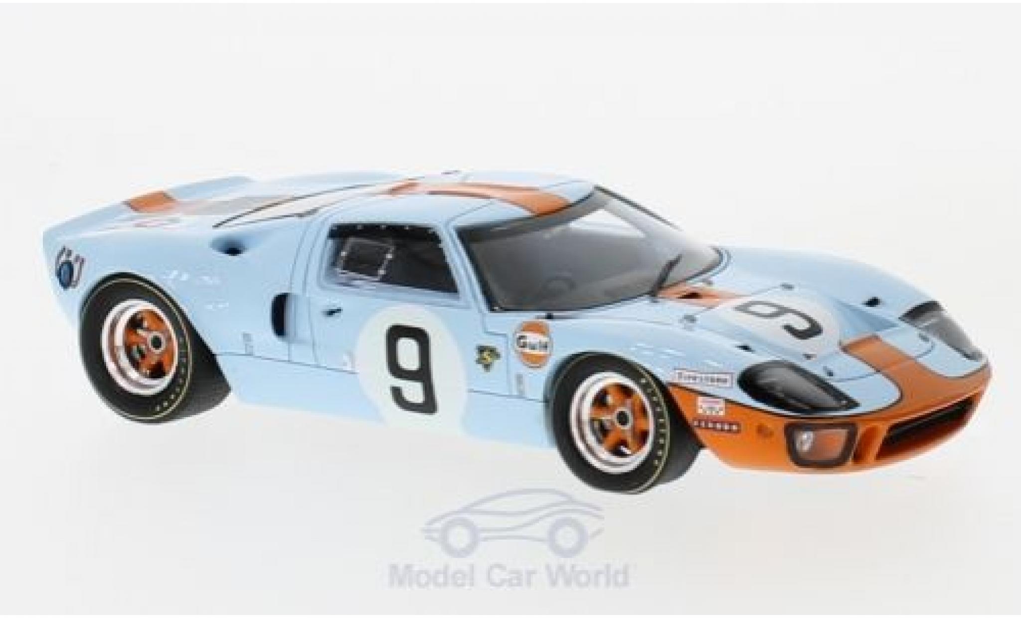Ford GT40 1/43 Spark RHD No.9 Gulf 24h Le Mans 1968 P.Rodriguez/L.Bianchi diecast model cars