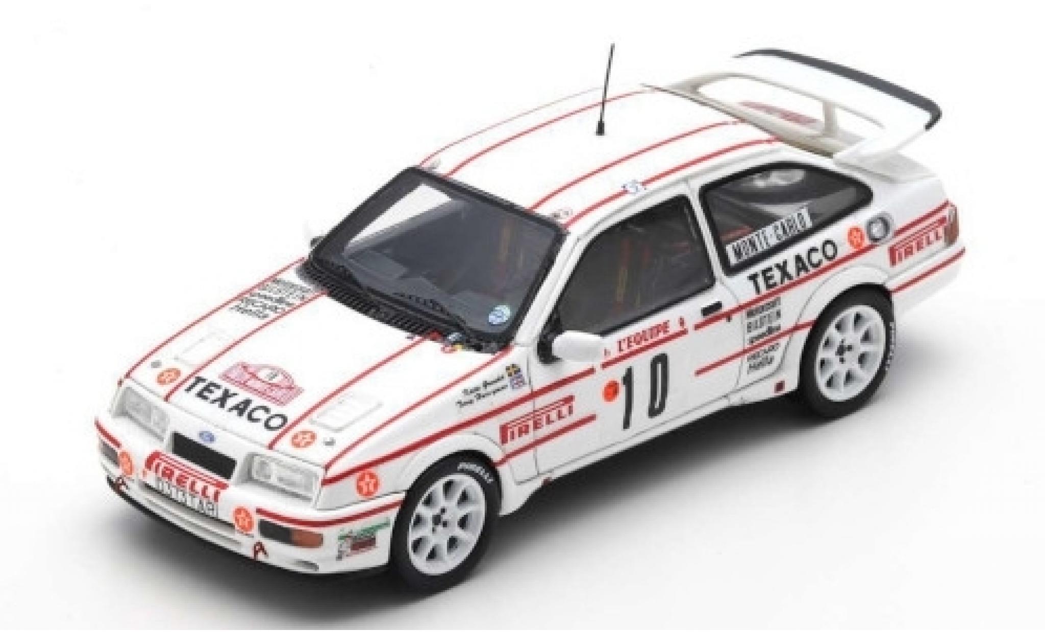 Ford Sierra 1/43 Spark RS Cosworth No.10 Texaco Rally Monte Carlo 1987 K.Grundel/T.Harryman diecast model cars