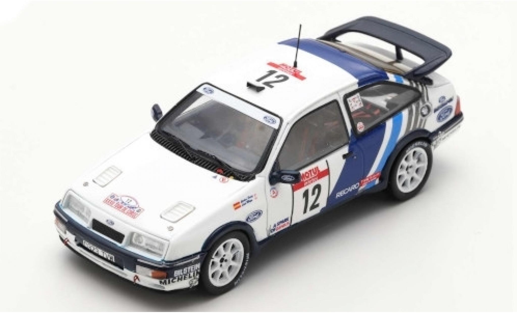 Ford Sierra 1/43 Spark RS Cosworth No.12 Rally WM Tour de Corse 1988 C.Sainz/L.Moya diecast model cars