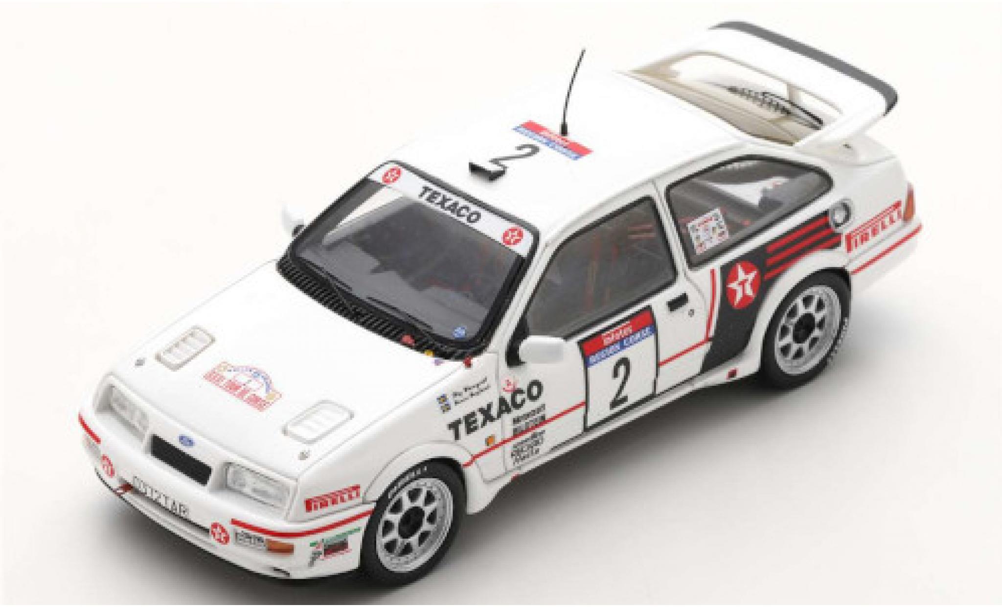 Ford Sierra 1/43 Spark RS Cosworth No.2 Texaco Rally WM Tour de Corse 1987 S.Blomqvist/B.Berglund diecast model cars