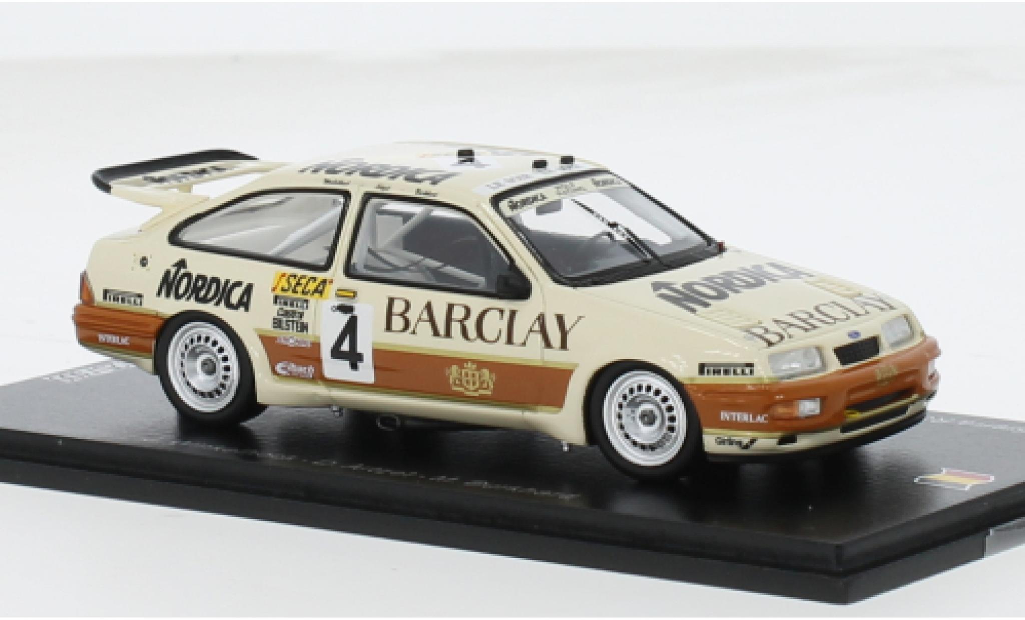 Ford Sierra 1/43 Spark RS Cosworth No.4 Wolf Racing Barclay 24h Spa 1987 1:43 diecast model cars