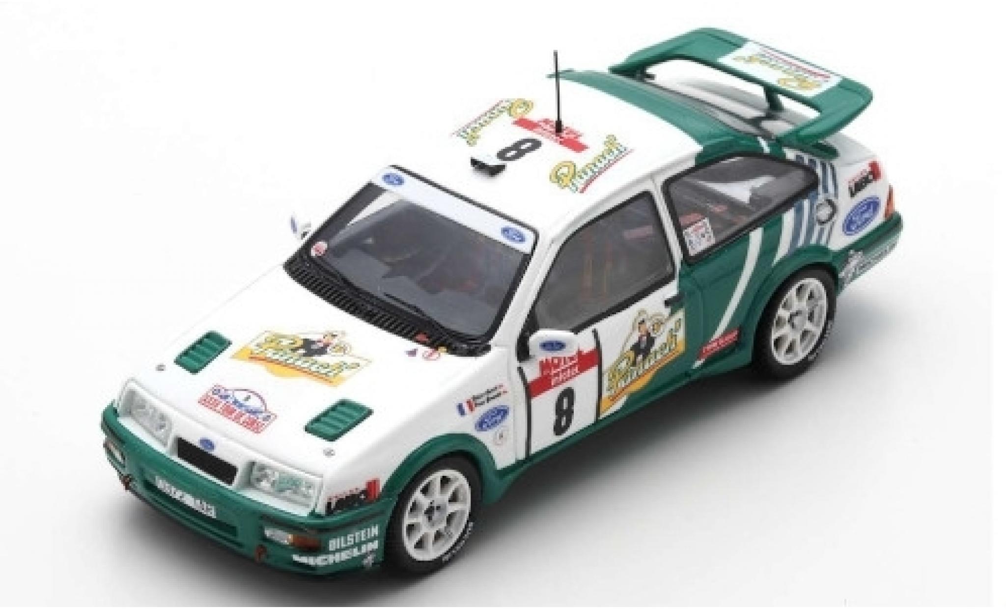 Ford Sierra 1/43 Spark RS Cosworth No.8 Rally WM Tour de Corse 1988 D.Auriol/B.Occelli diecast model cars