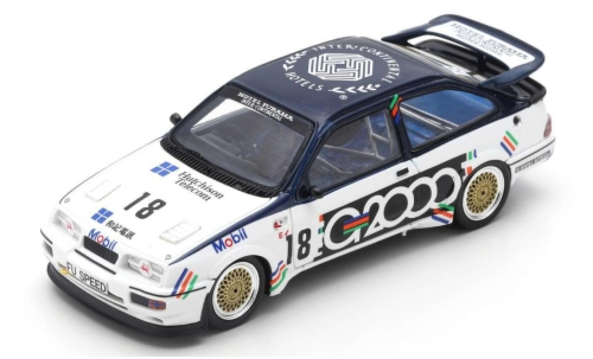 Ford Sierra 1/43 Spark RS500 Cosworth RHD No.18 G2000 Macau Guia Race 1988 A.Rouse diecast model cars