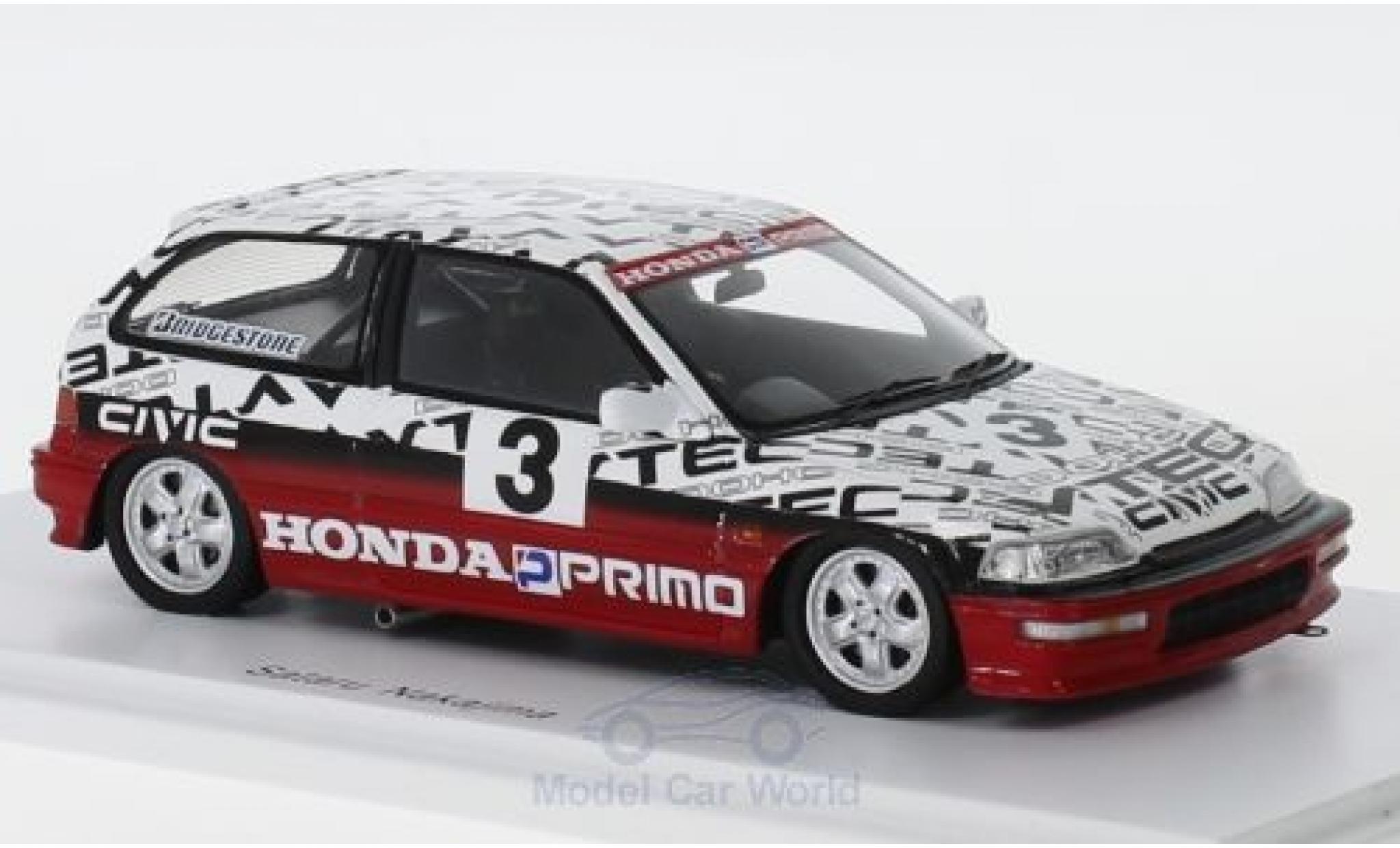 Honda Civic 1/43 Spark (EF9) Gr. N RHD No.3 Suzuka Test 1990 S.Nakajima diecast model cars