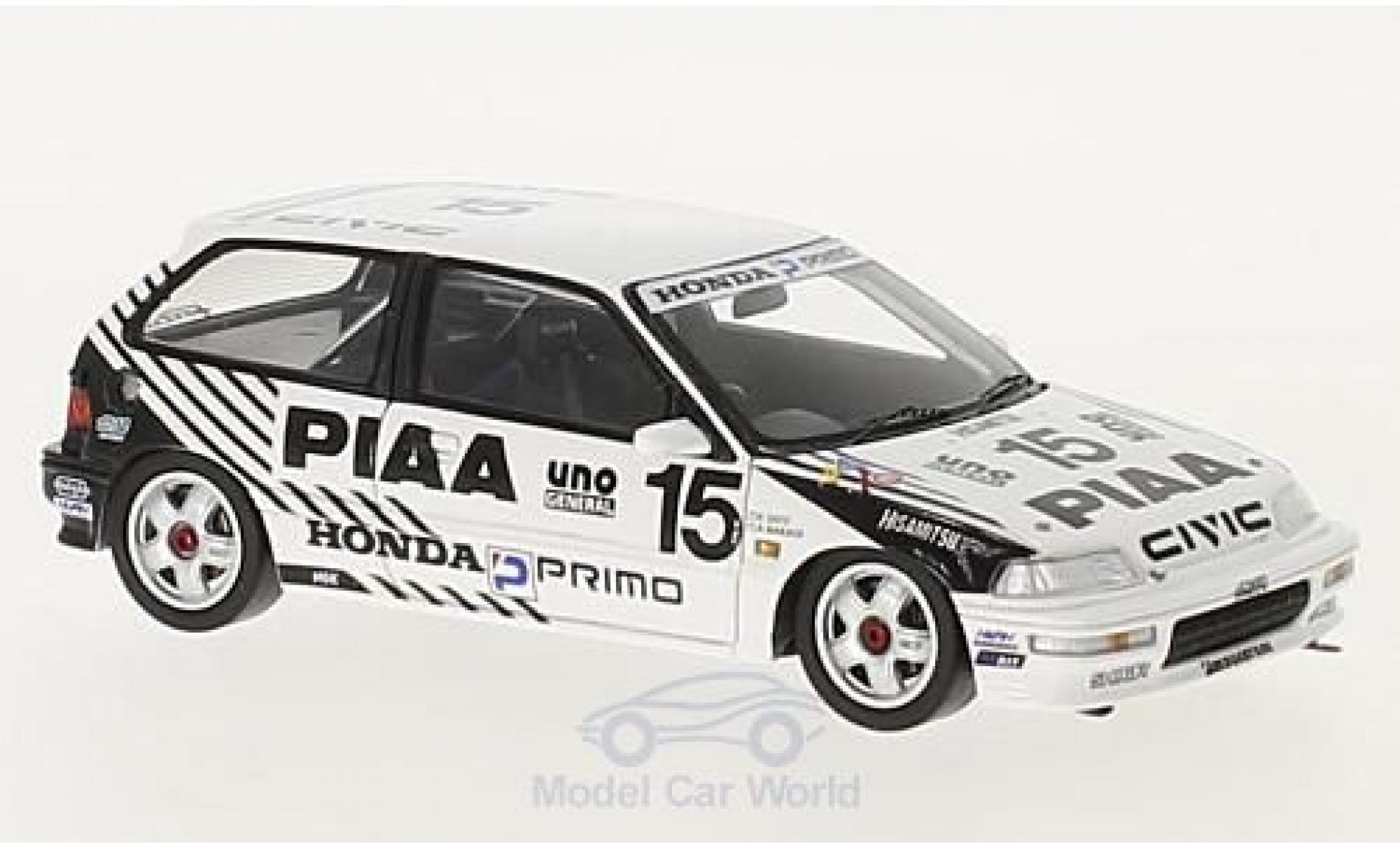 Honda Civic 1/43 Spark EF9 RHD No.15 PIAA JTC 500km Suzuka 1990 A.Nakaya/K.Sato diecast model cars