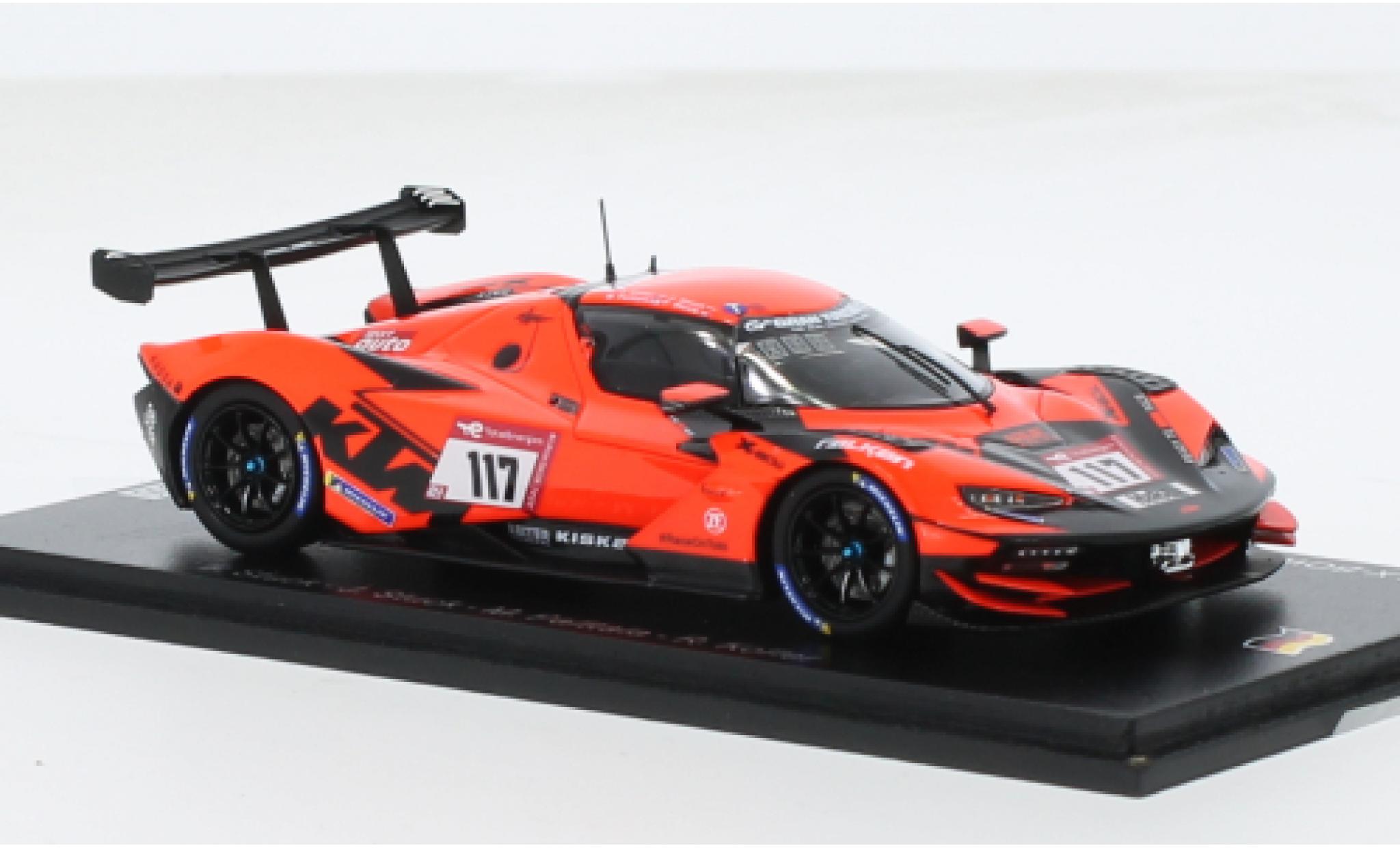 Aston Martin V8 Vantage GT2 1/43 Spark KTM X-BOW GT2 No.117 True Racing 24h N&uuml;rburgring 2022 1:43 diecast model cars