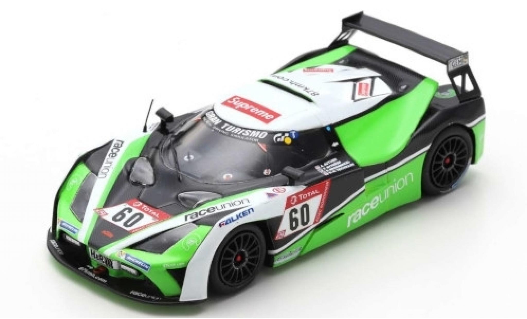 Aston Martin V8 Vantage GT4 1/43 Spark KTM X-Bow GT4 No.60 RaceUnion 24h N&uuml;rburgring 2019 S.Brodmerkel/T.Nytr&ouml;en/K.Teichmann diecast model cars