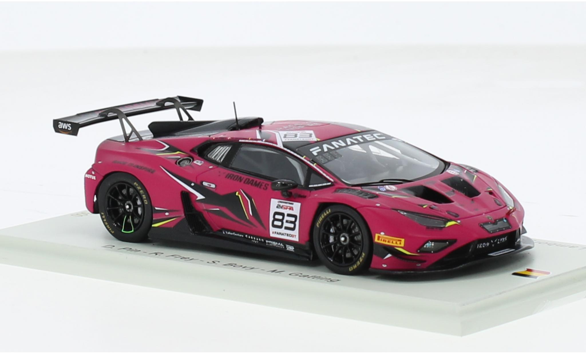 Lamborghini Huracan 1/43 Spark GT3 EVO 2 No.83 Iron Dames 24h Spa 2023 1:43 diecast model cars