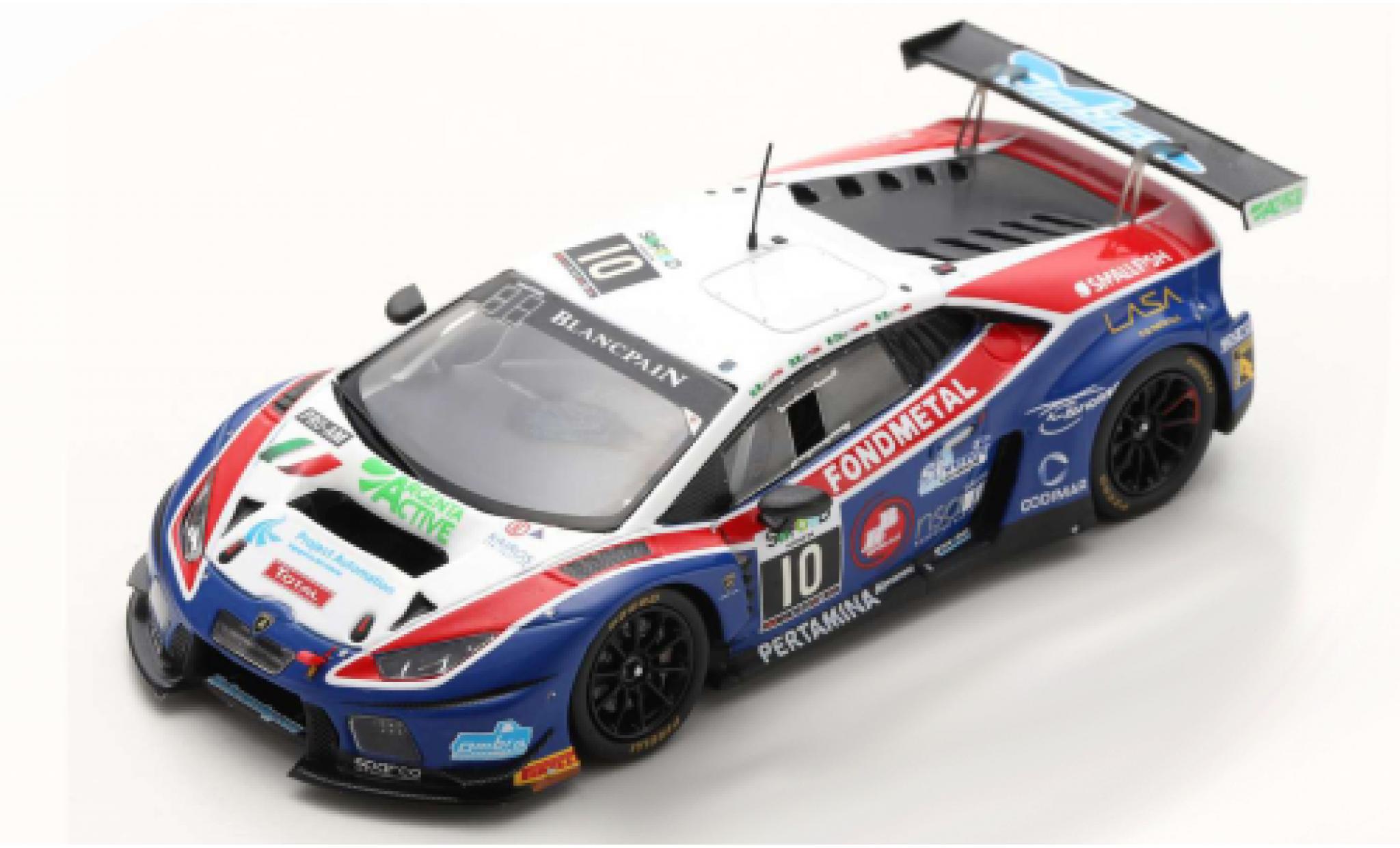 Lamborghini Huracan 1/43 Spark GT3 No.10 Ombra Racing 24h Spa 2016 M.Beretta/G.Berton/S.Constantini/S.Gattuso diecast model cars
