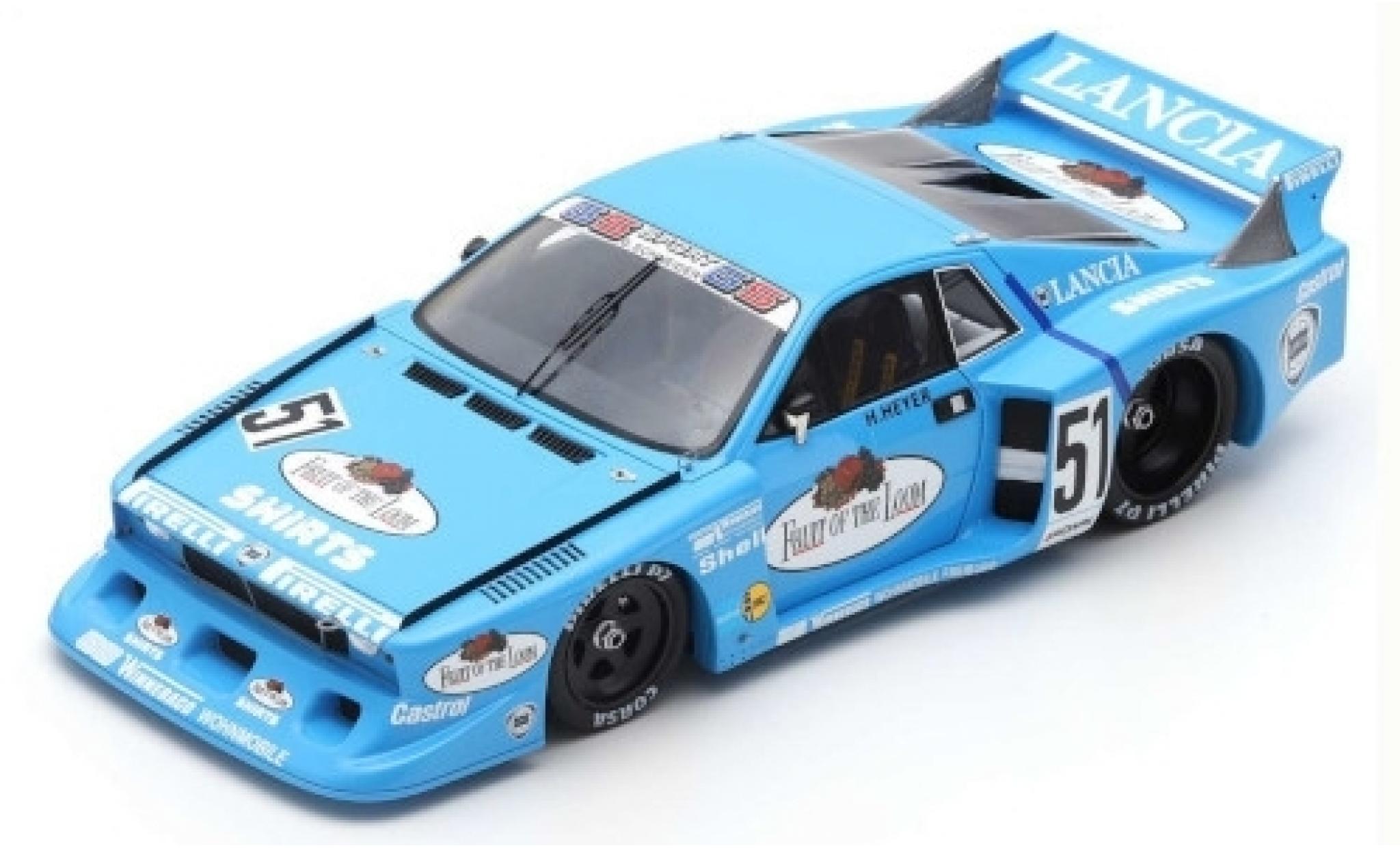 Lancia Beta 1/18 Spark Monte Carlo Turbo Gr.5 No.51 GS-Sport Fruit of the Loom DRM Hockenheim 1980 H.Heyer diecast model cars