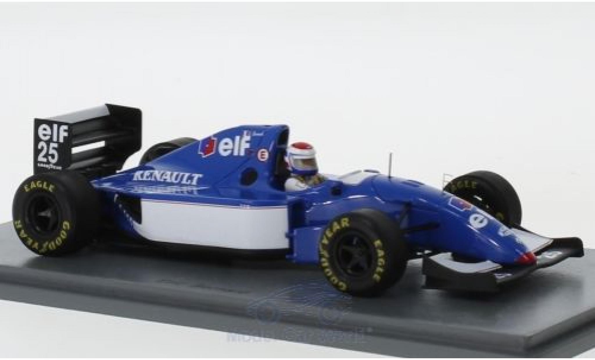 Ligier JS3 1/43 Spark 9B No.25 Formel 1 GP Frankreich 1994 E.Bernard diecast model cars