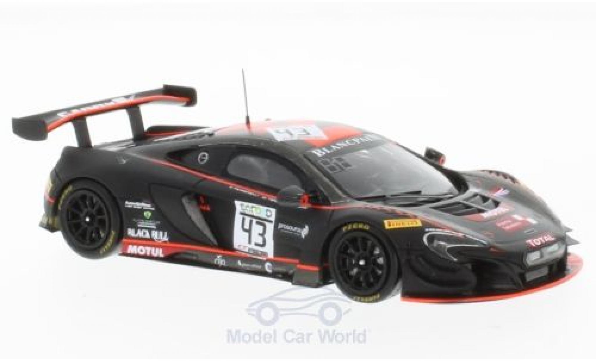 McLaren 650 1/43 Spark S GT3 No.43 Strakka Racing 24h Spa 2017 D.Fumanelli/J.Kane/S.Tordoff diecast model cars