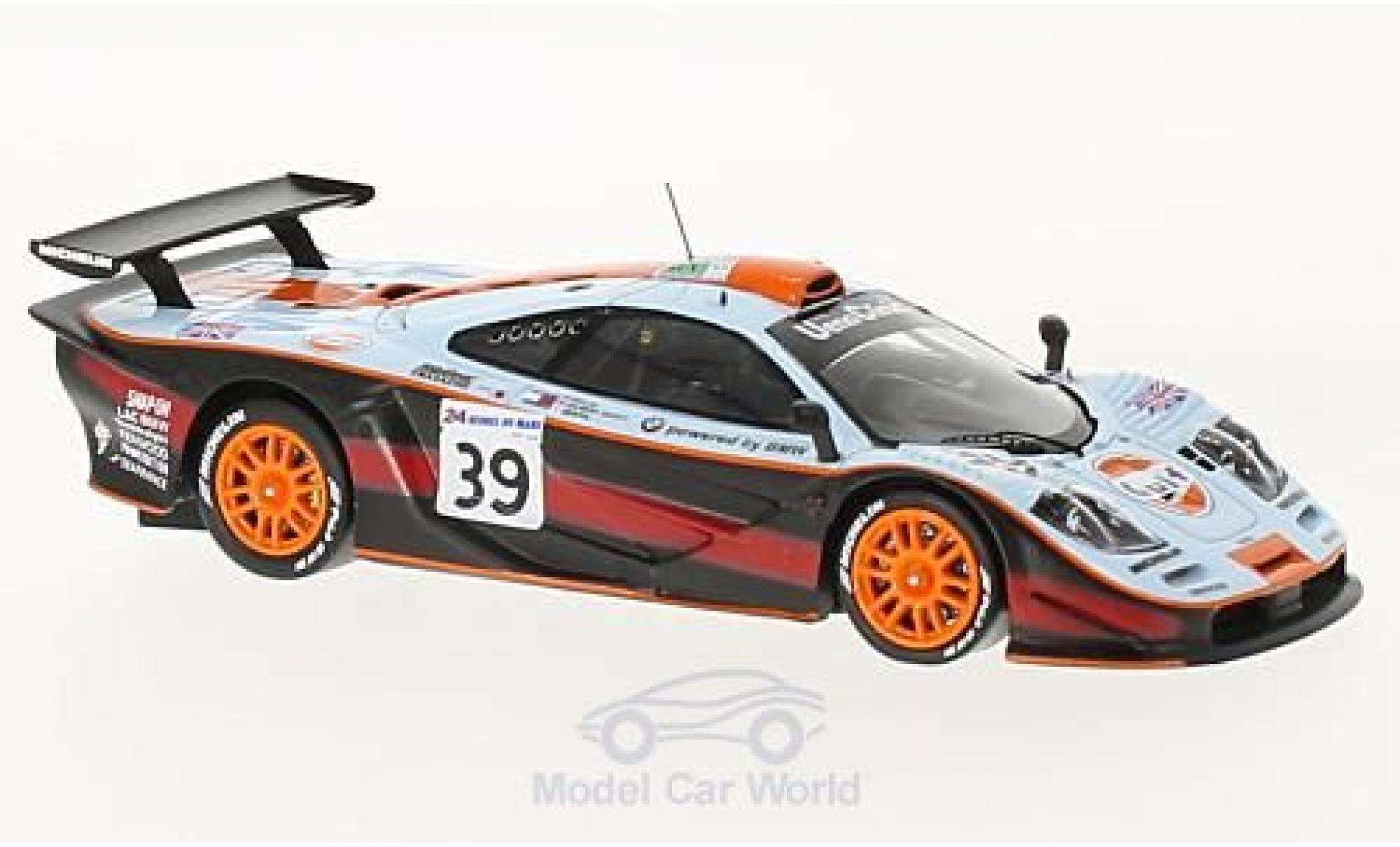McLaren F1 1/43 Spark GTR No.39 Gulf 24h Le Mans 1997 R.Bellm/A.Gilbert-Scott/M.Sekiya diecast model cars