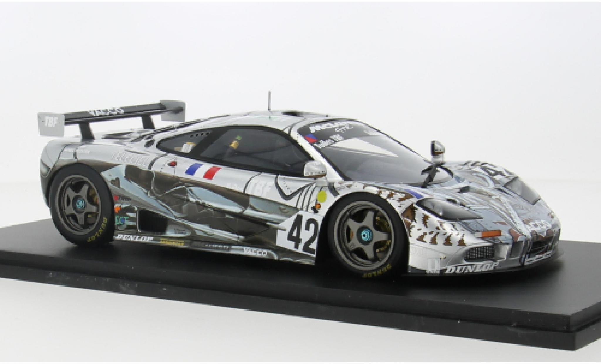 McLaren F1 1/18 Spark GTR No.42 BBA Competition 24h Le Mans 1995 1:18 diecast model cars