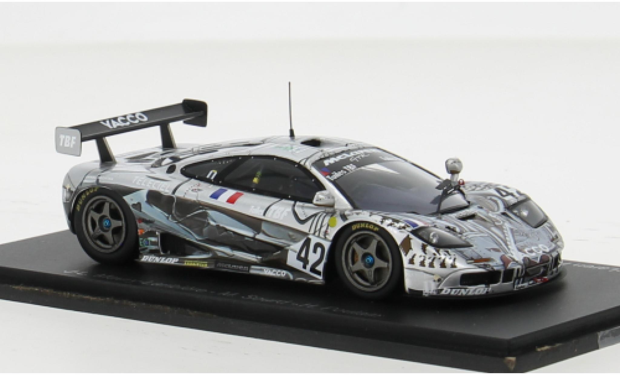 McLaren F1 1/43 Spark GTR No.42 Societe BBA Competition 24h Le Mans 1995 1:43 diecast model cars