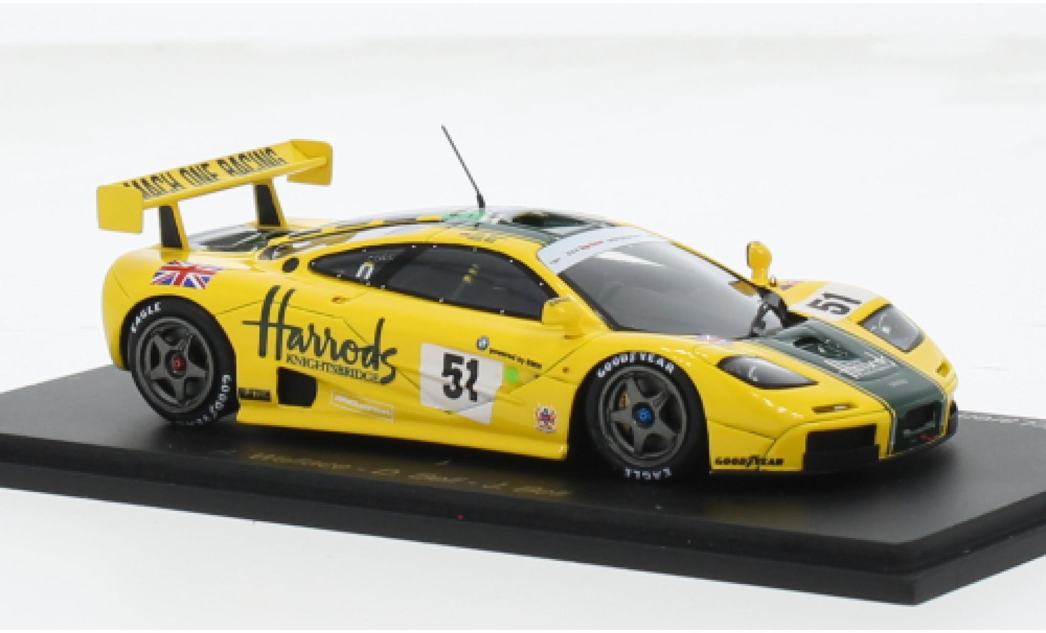 McLaren F1 1/43 Spark GTR No.51 Mach One Racing 24h Le Mans 1995 1:43 diecast model cars