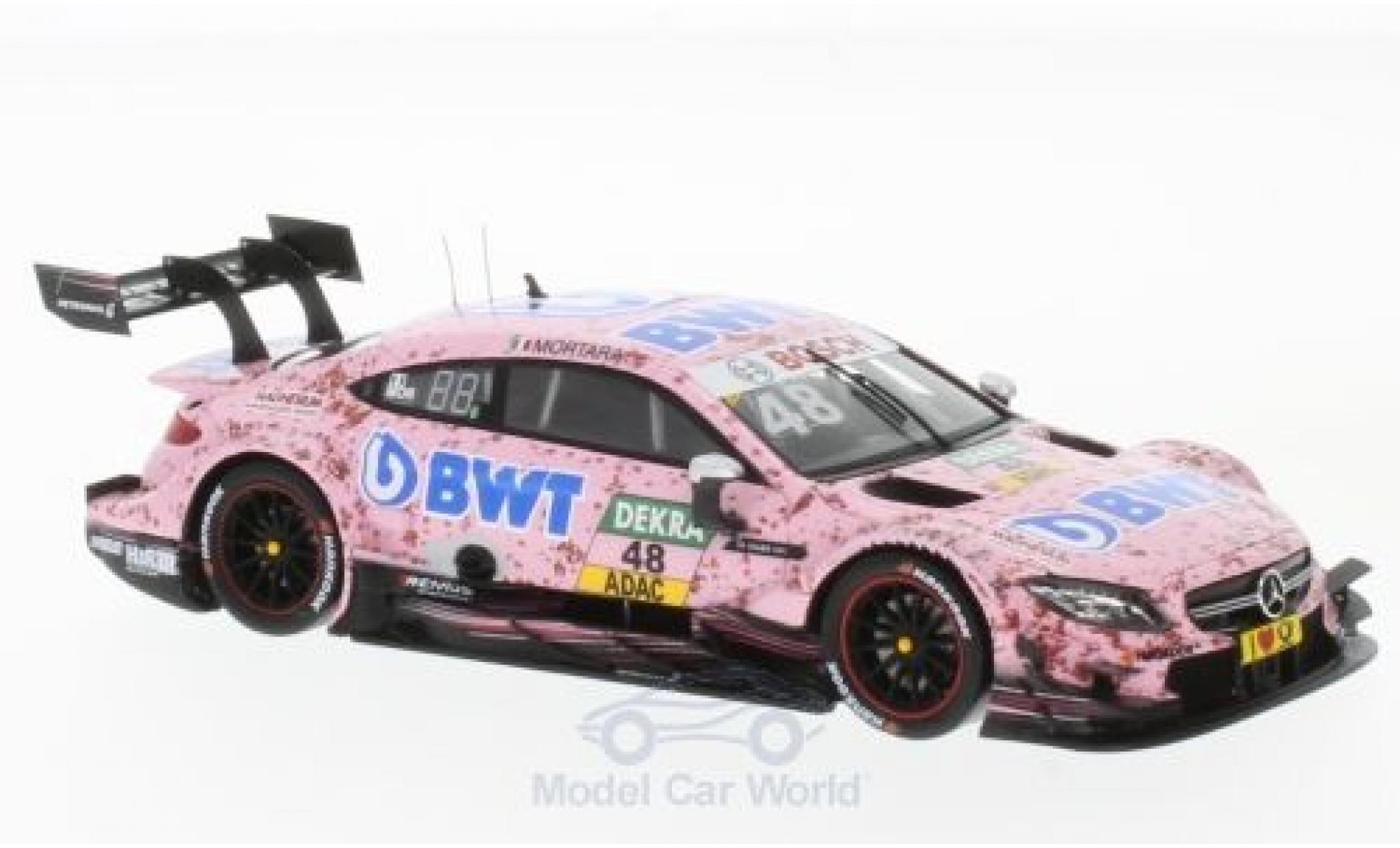 Mercedes Classe C DTM 1/43 Spark AMG C 63 DTM No.48 -AMG DTM Team HWA BWT DTM 2017 E.Mortara diecast model cars