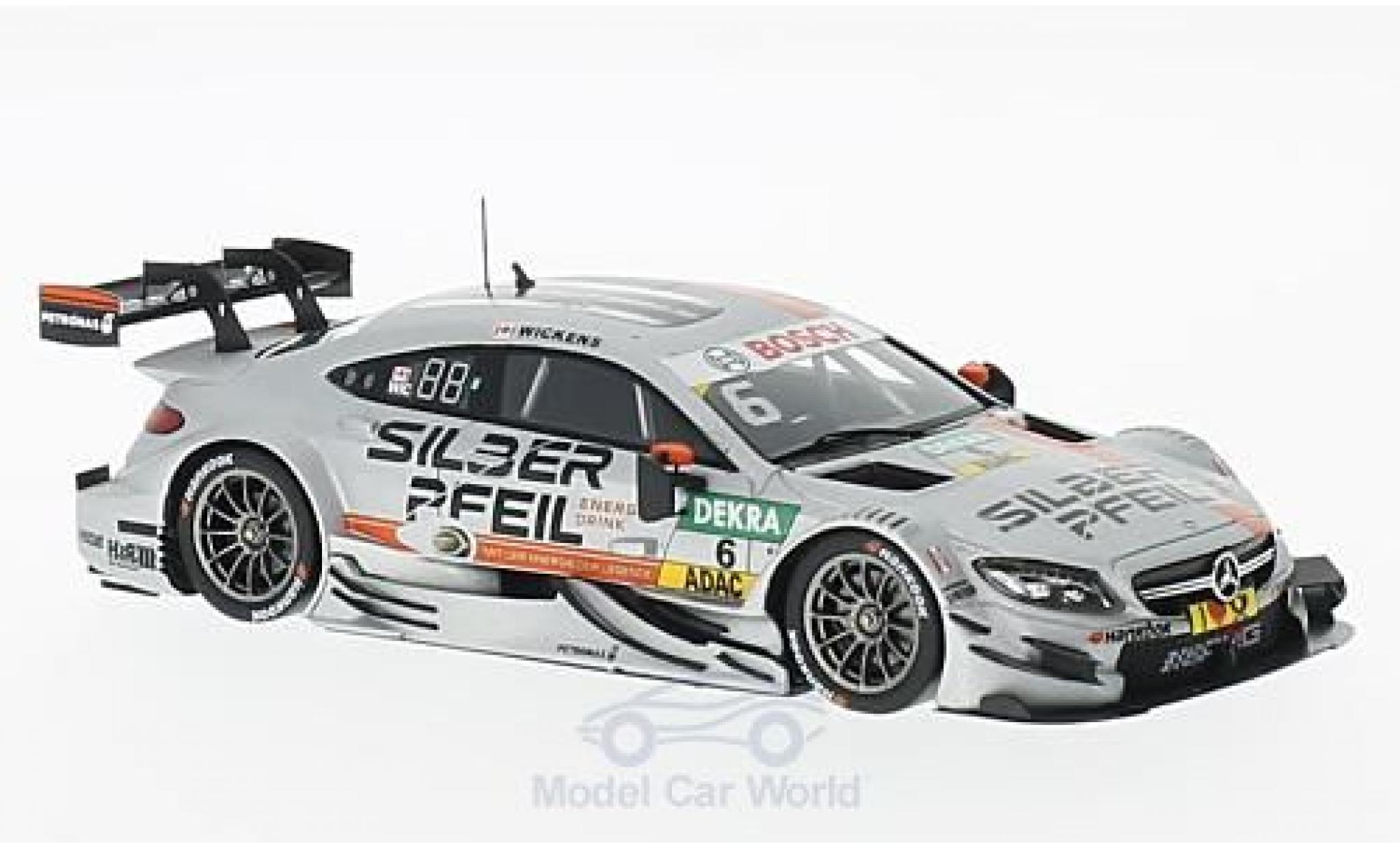 Mercedes Classe C DTM 1/43 Spark AMG C63 DTM No.6 -AMG DTM Team HWA DTM 2016 R.Wickens diecast model cars