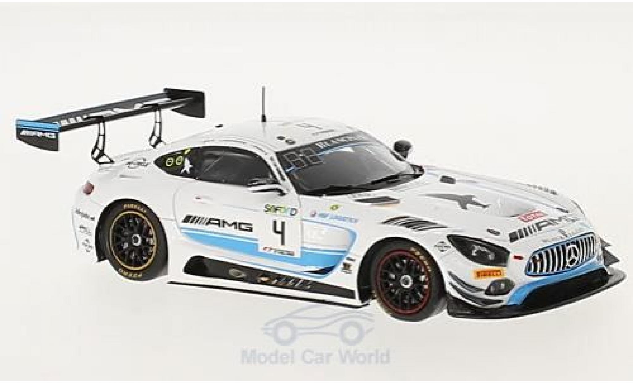 Mercedes AMG GT 1/43 Spark 3 No.4 Black Falcon 24h Spa 2017 L.Stolz/A.Christodolou/Y.Buurman diecast model cars