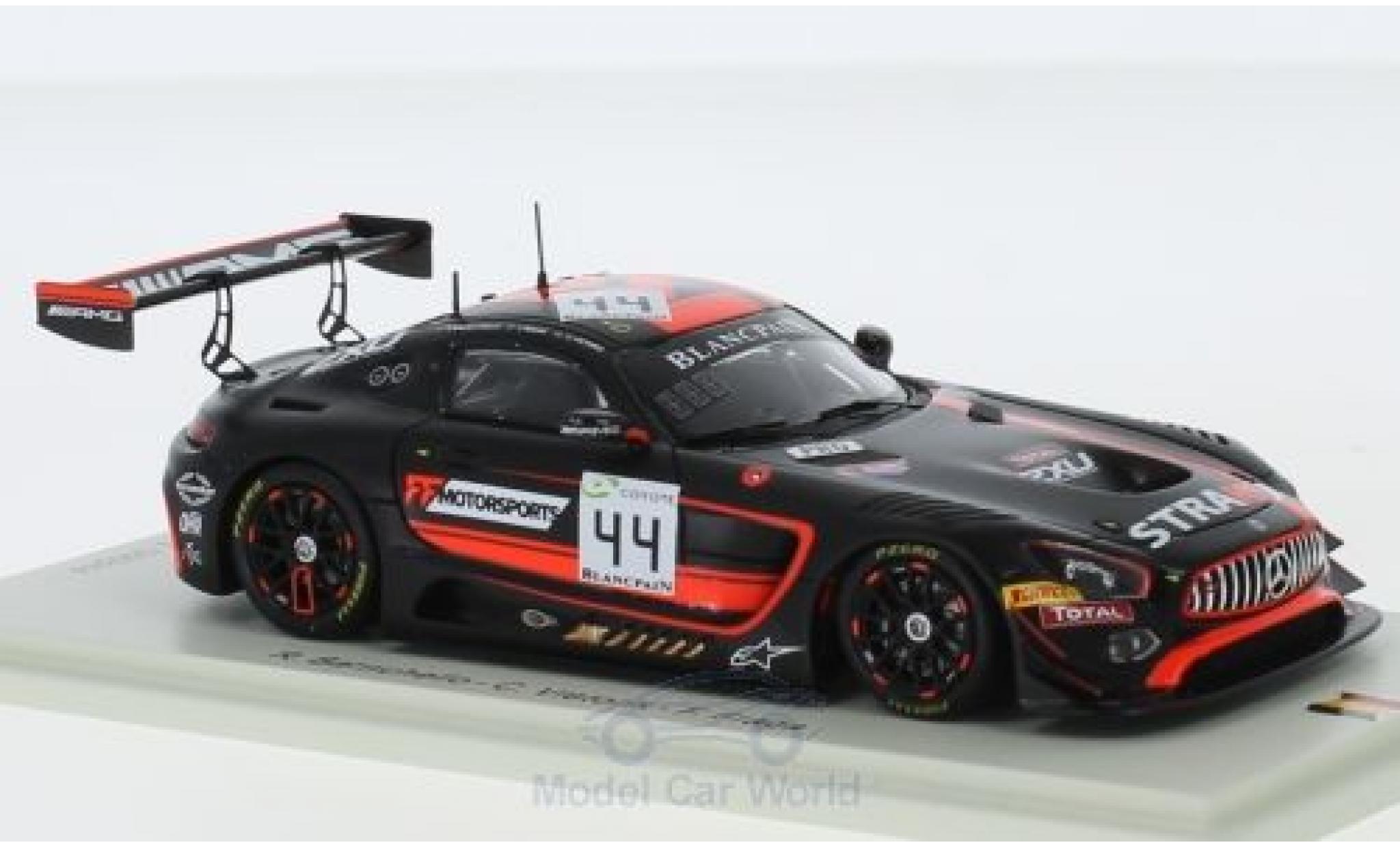 Mercedes AMG GT 1/43 Spark 3 No.44 Strakka Racing 24h Spa 2018 R.Barrico/C.Vietoris/F.Fraga diecast model cars