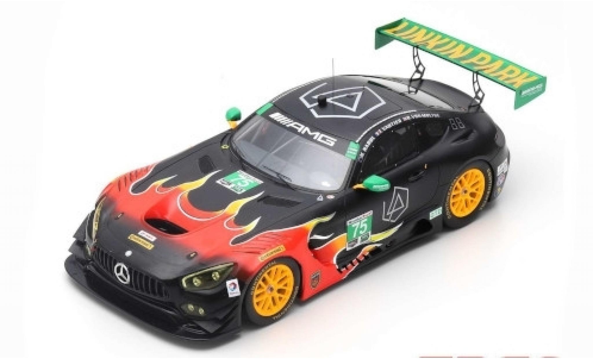 Mercedes AMG GT 1/64 Spark 3 No.75 SunEnergy1 Racing Petit Le Mans 2017 T.Vautier/K.Habul/D. Von Moltke diecast model cars