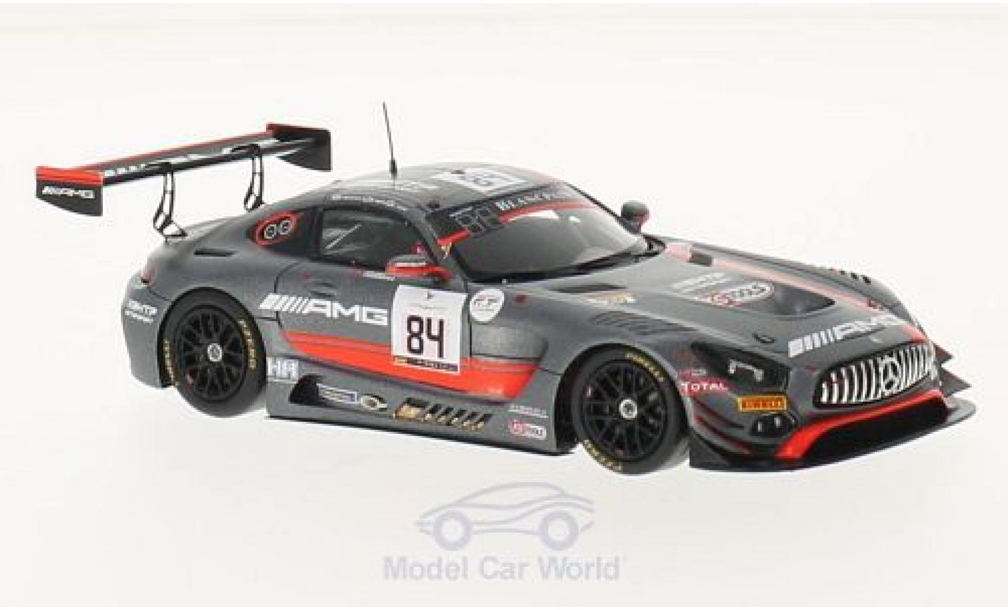 Mercedes AMG GT 1/43 Spark 3 No.84 HTP Motorsport 24h Spa 2016 D.Baumann/J.Jaafer/M.Buhk diecast model cars
