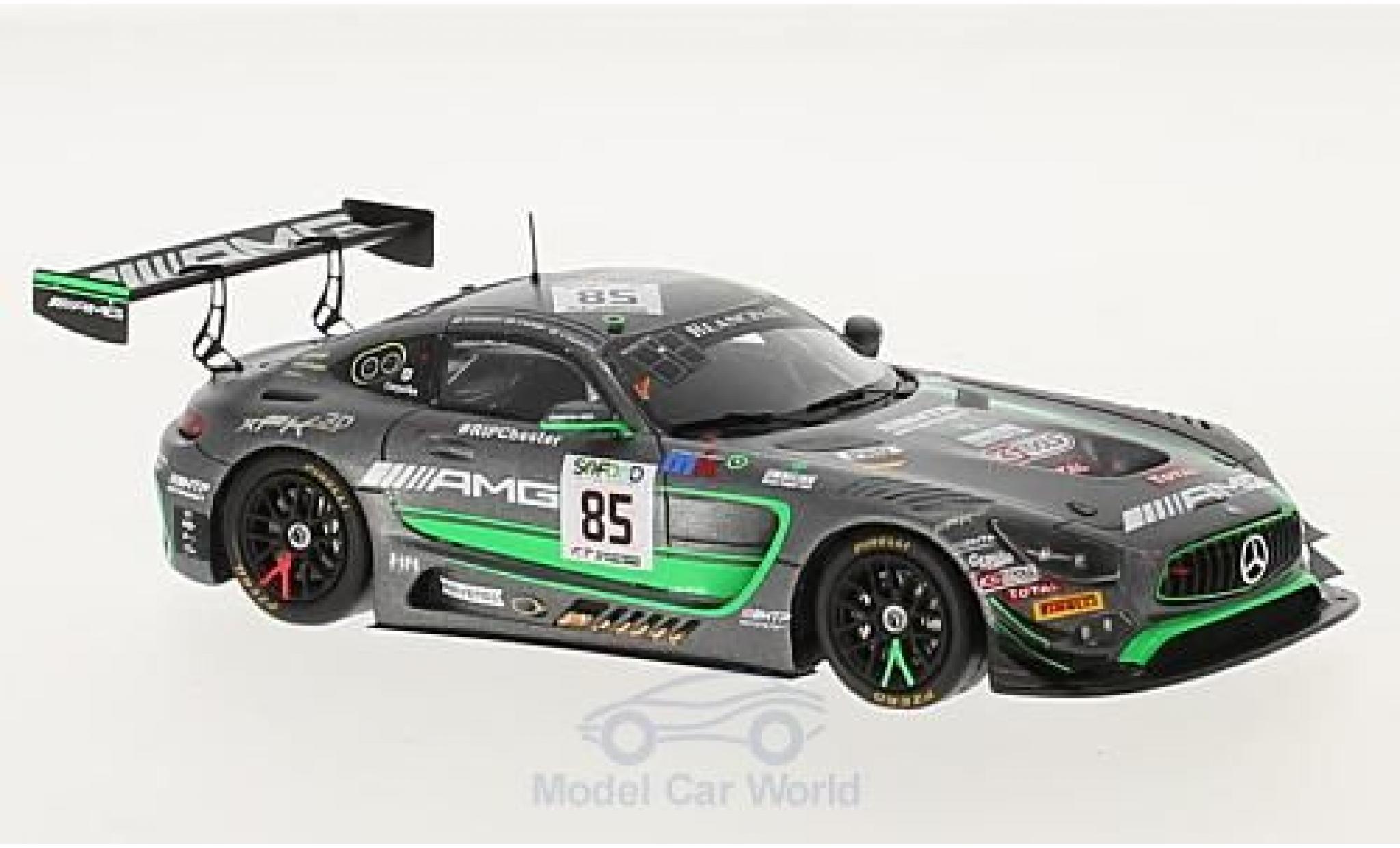 Mercedes AMG GT 1/43 Spark 3 No.85 HTP Motorsport 24h Spa 2017 E.Sandstr&ouml;m/F.Schiller/D.Baumann diecast model cars