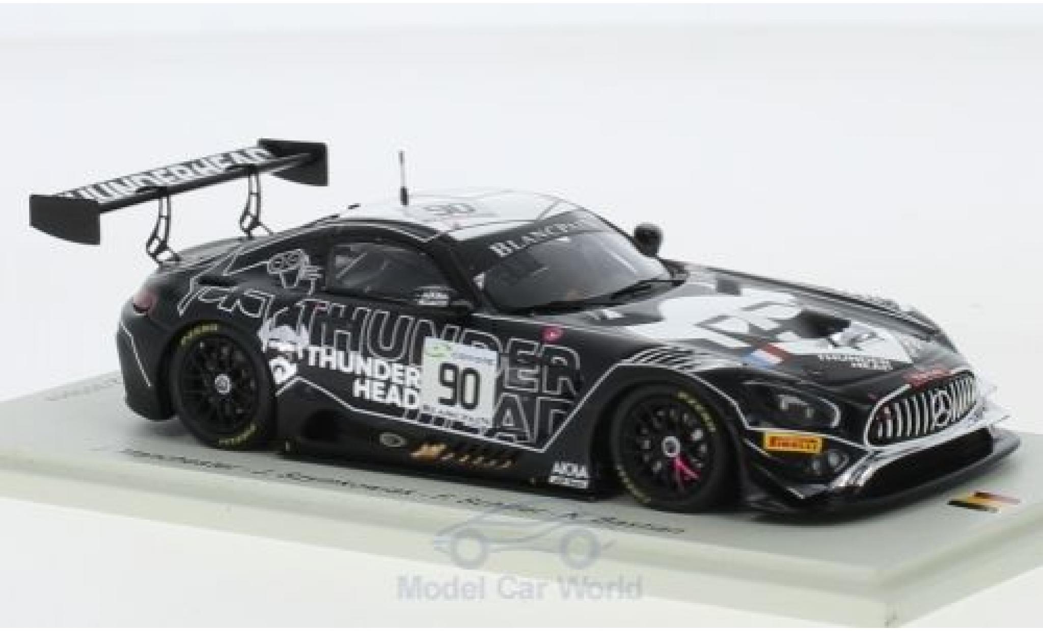 Mercedes AMG GT 1/43 Spark 3 No.90 AKKa ASP Team 24h Spa 2018 J.Manchester/J.Szymkowiak/F.Schiller/N.Bastian diecast model cars