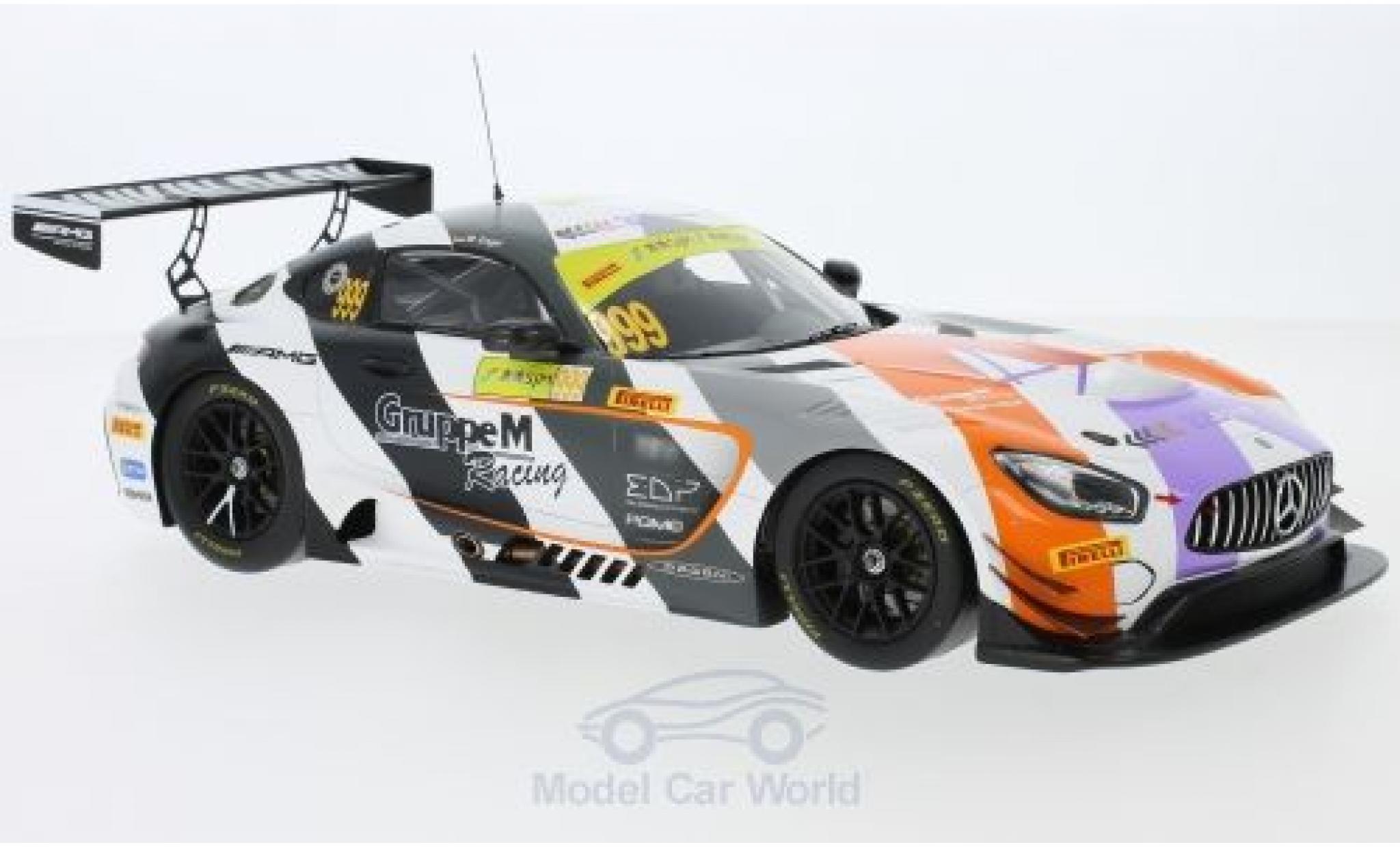 Mercedes AMG GT 1/18 Spark 3 No.999 AMG Team GruppeM Racing GT Cup Macau 2017 M.Engel diecast model cars