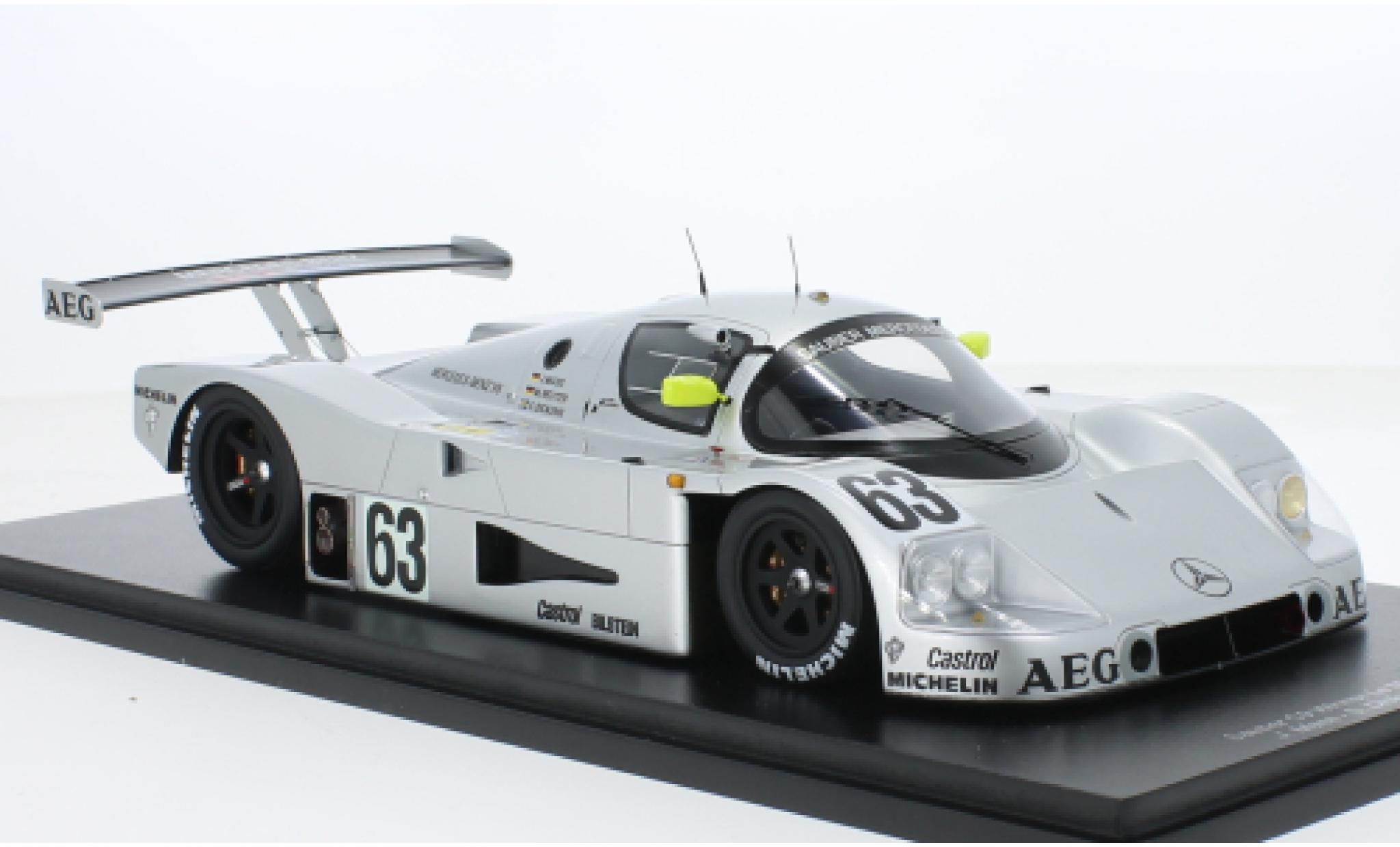 Mercedes C9 1/18 Spark No.63 24h Le Mans 1989 1:18 diecast model cars