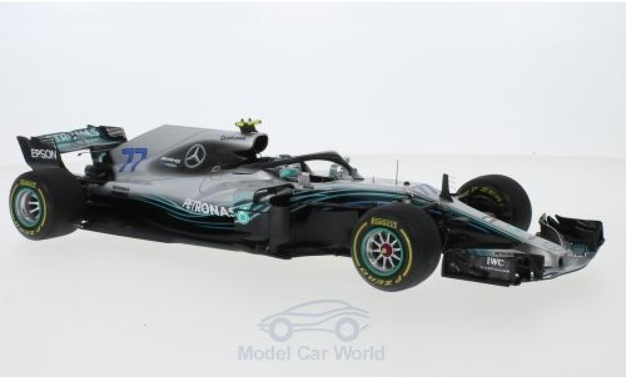Mercedes F1 1/18 Spark W09 EQ Power+ No.77 AMG Petronas Motorsport Formel 1 GP China 2018 V.Bottas diecast model cars