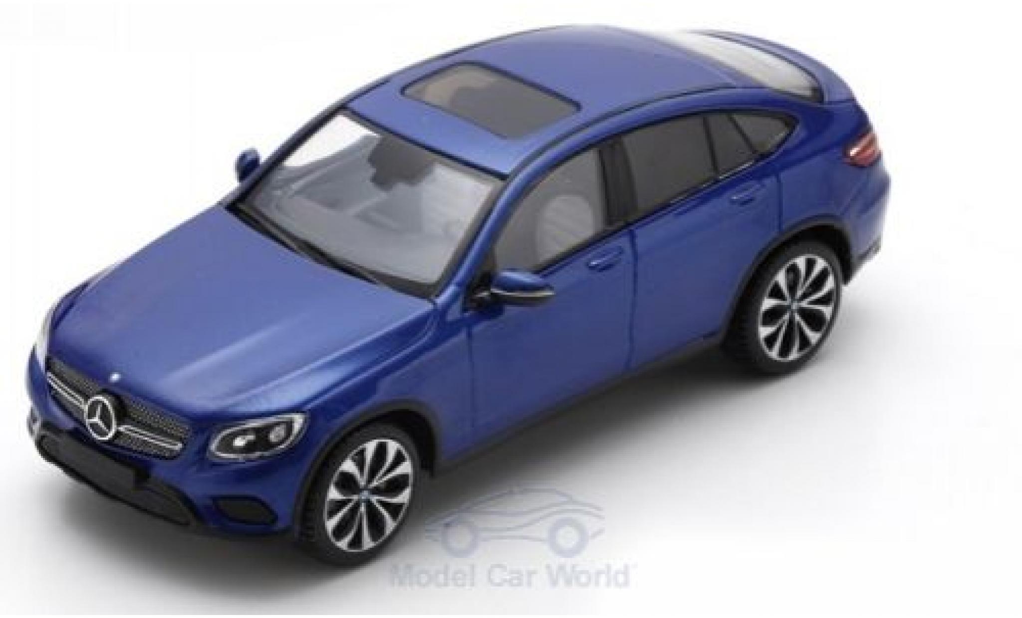 Mercedes Classe GLC 1/43 Spark GLC Coupe metallic blue 2016 diecast model cars