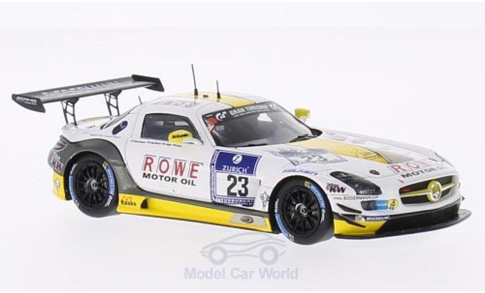 Mercedes SLS 1/43 Spark AMG GT3 No.23 Rowe Racing 24h N&uuml;rburgring 2014 K.Graf/J.Seyffarth/T.J&auml;ger/R.G&ouml;ransson diecast model cars