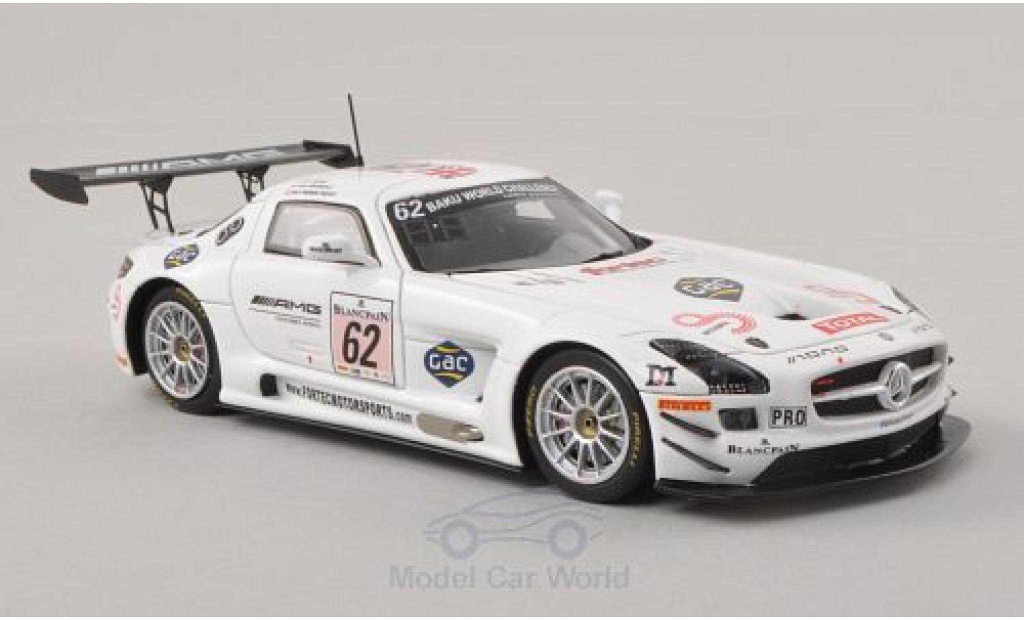 Mercedes SLS 1/43 Spark AMG GT3 No.62 AMG Customer Sports 24h Spa 2013 O.Webb/K.Wendlinger/A.Brundle diecast model cars