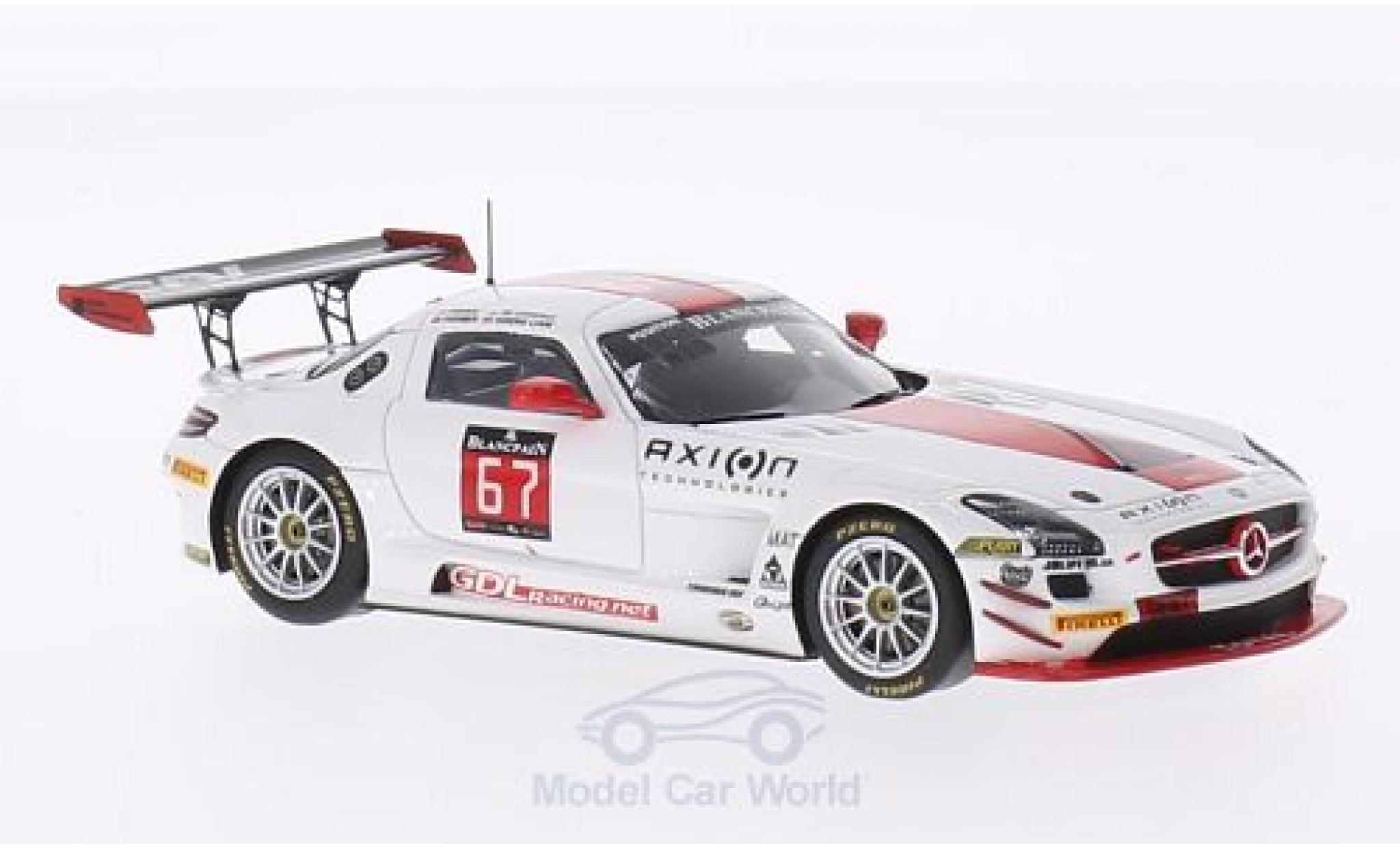 Mercedes SLS 1/43 Spark AMG GT3 No.67 GDL Motorsport 24h Spa 2014 G.De Lorenzi/N.Farmer/K.Liam Lim/J.C.Perrin diecast model cars