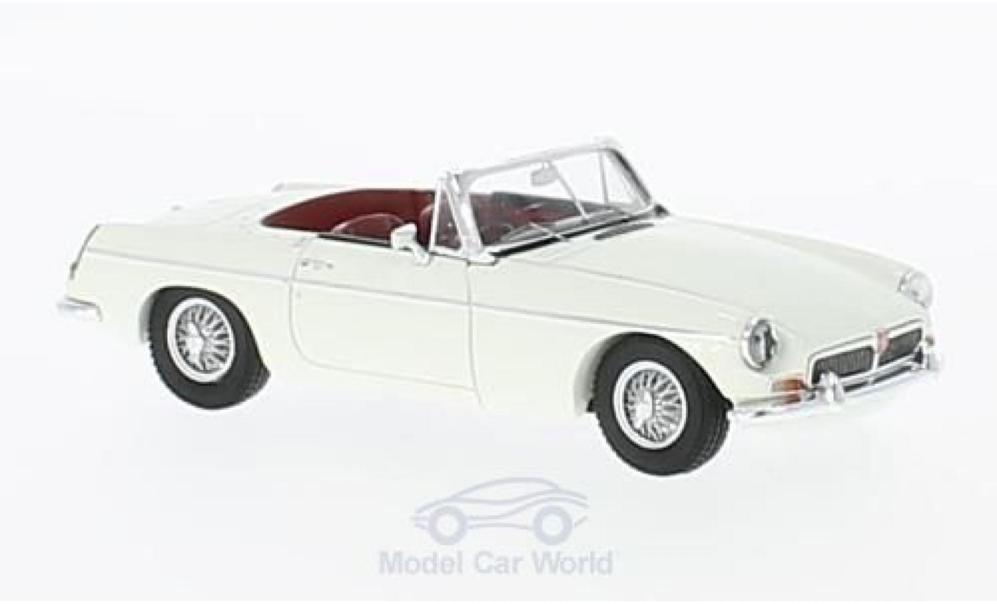 MG B 1/43 Spark Convertible white RHD 1966 diecast model cars