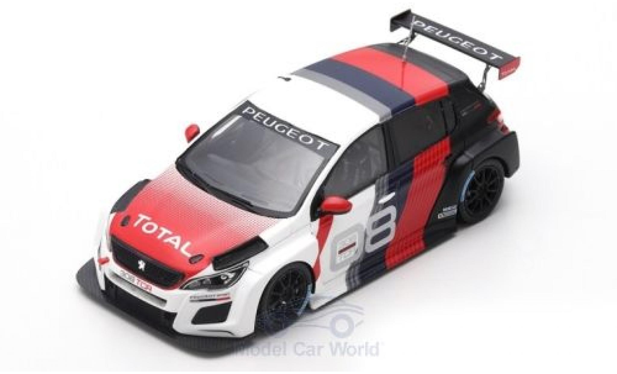 Peugeot 308 1/43 Spark TCR TCR International Series 2018 Pr&auml;sentationsfahrzeug diecast model cars