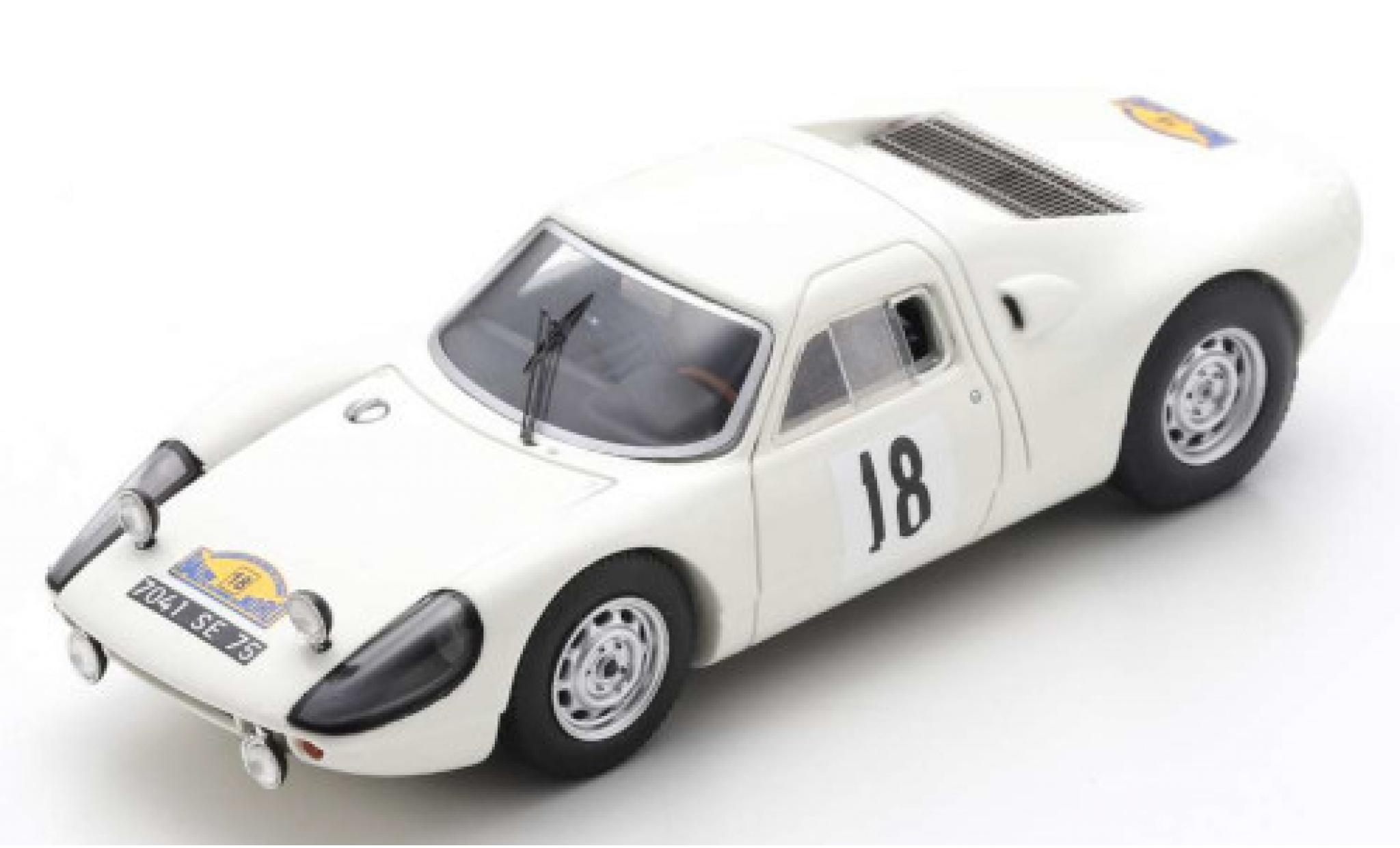 Porsche 904 1/43 Spark GTS No.18 Rally des Routes du Nord 1966 J.Schlesser/A.Schlesser diecast model cars