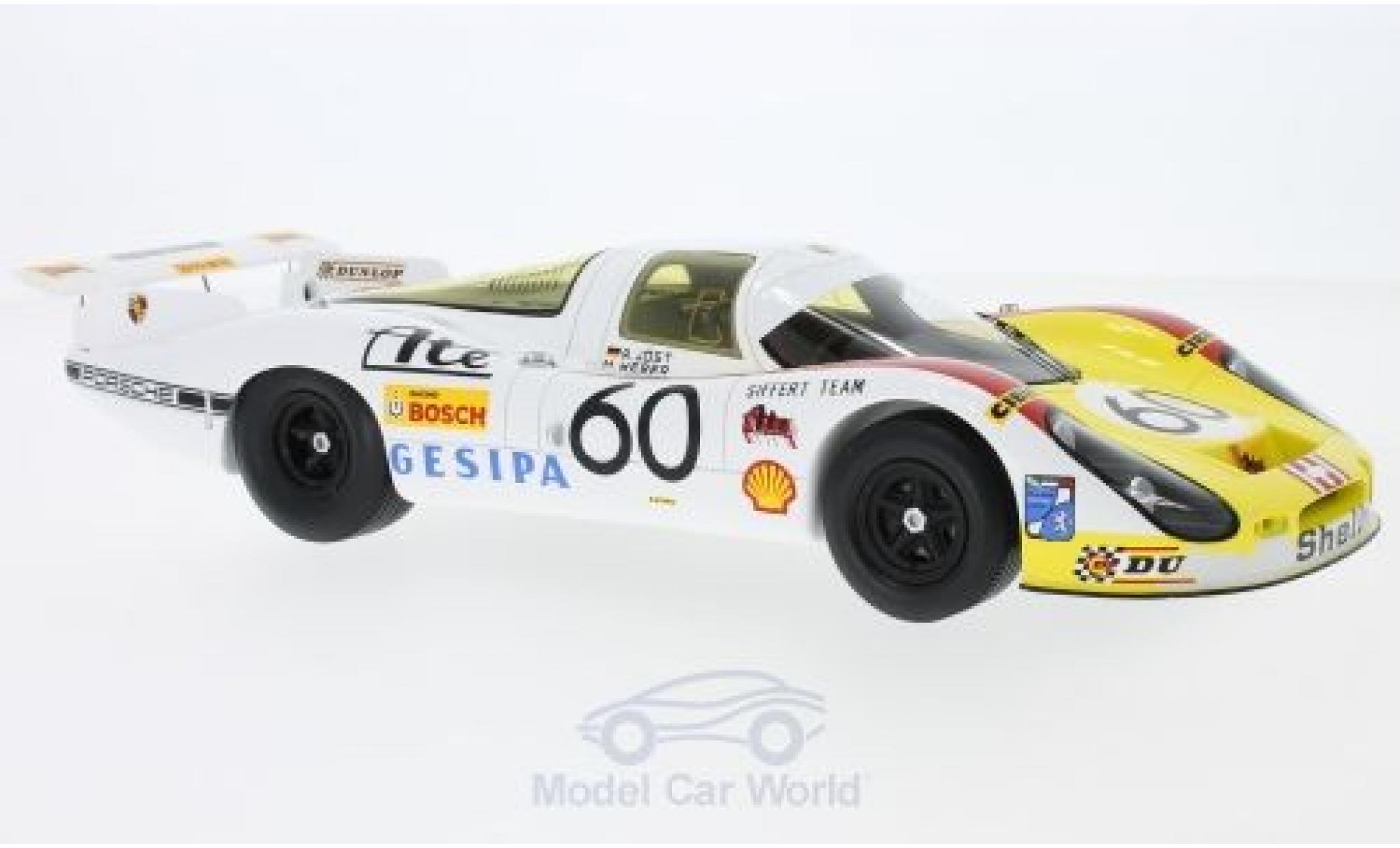 Porsche 908 1972 1/18 Spark /01 LH No.60 24h Le Mans 1972 R.J&ouml;est/M.Casoni/M.Weber diecast model cars